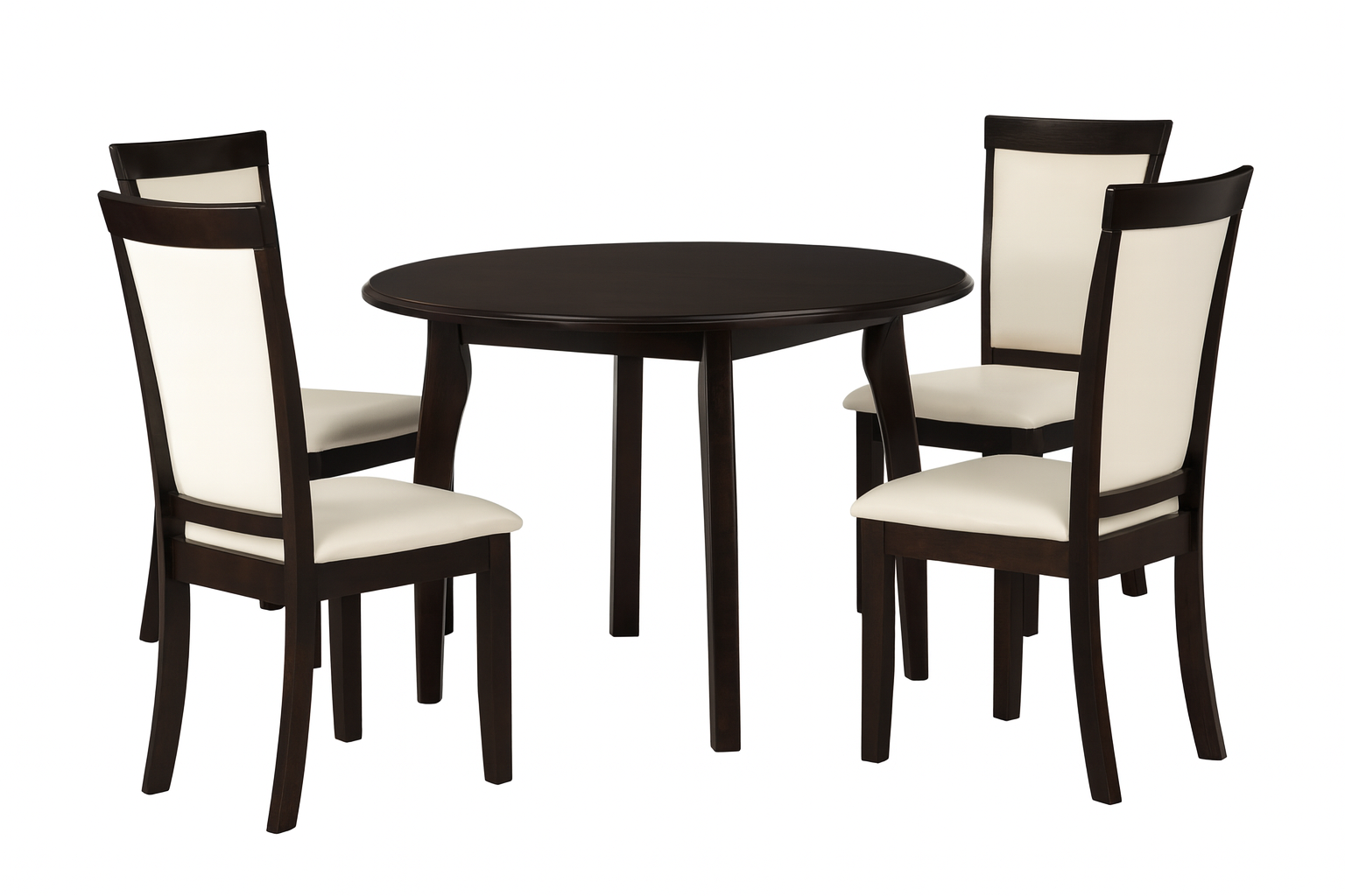 Dax 5Pc Dining Set with Ivory Seat