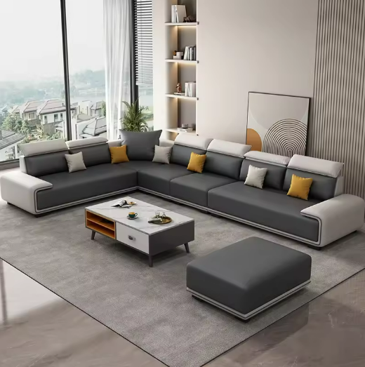 Modern L-Shaped Sofa Set