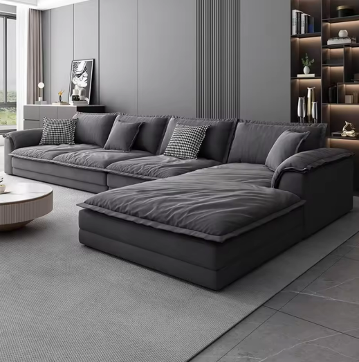 Modern Gray Sectional Sofa