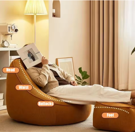 ChillRest Lounge Chair with Foot Ottoman