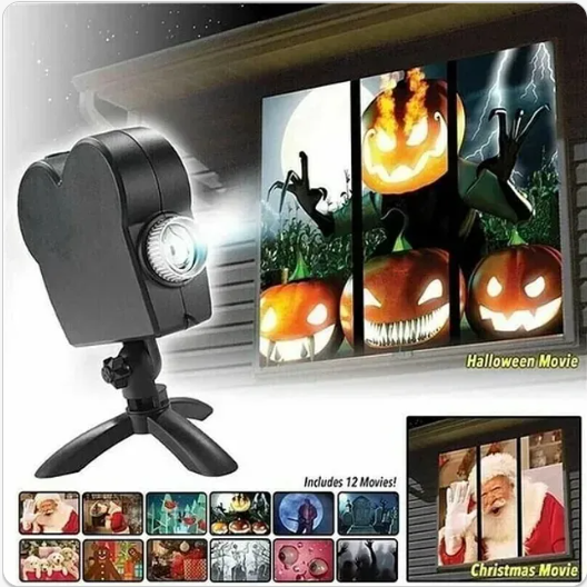 🔥Hot Sale 60% OFF💀 2025 New Upgrade Halloween/Christmas Holographic Projection