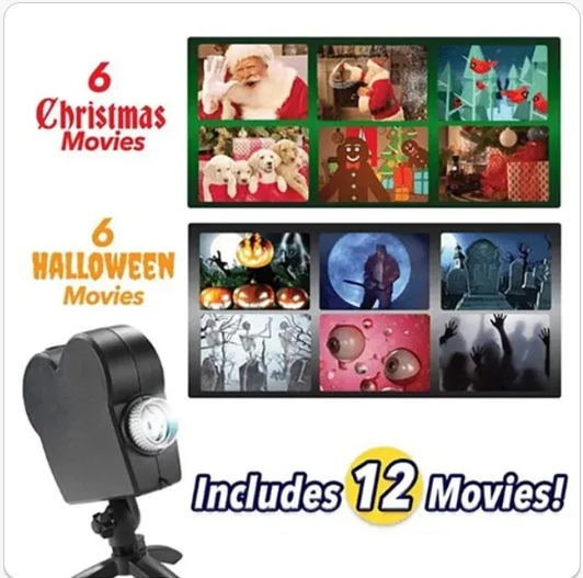 🔥Hot Sale 60% OFF💀 2025 New Upgrade Halloween/Christmas Holographic Projection