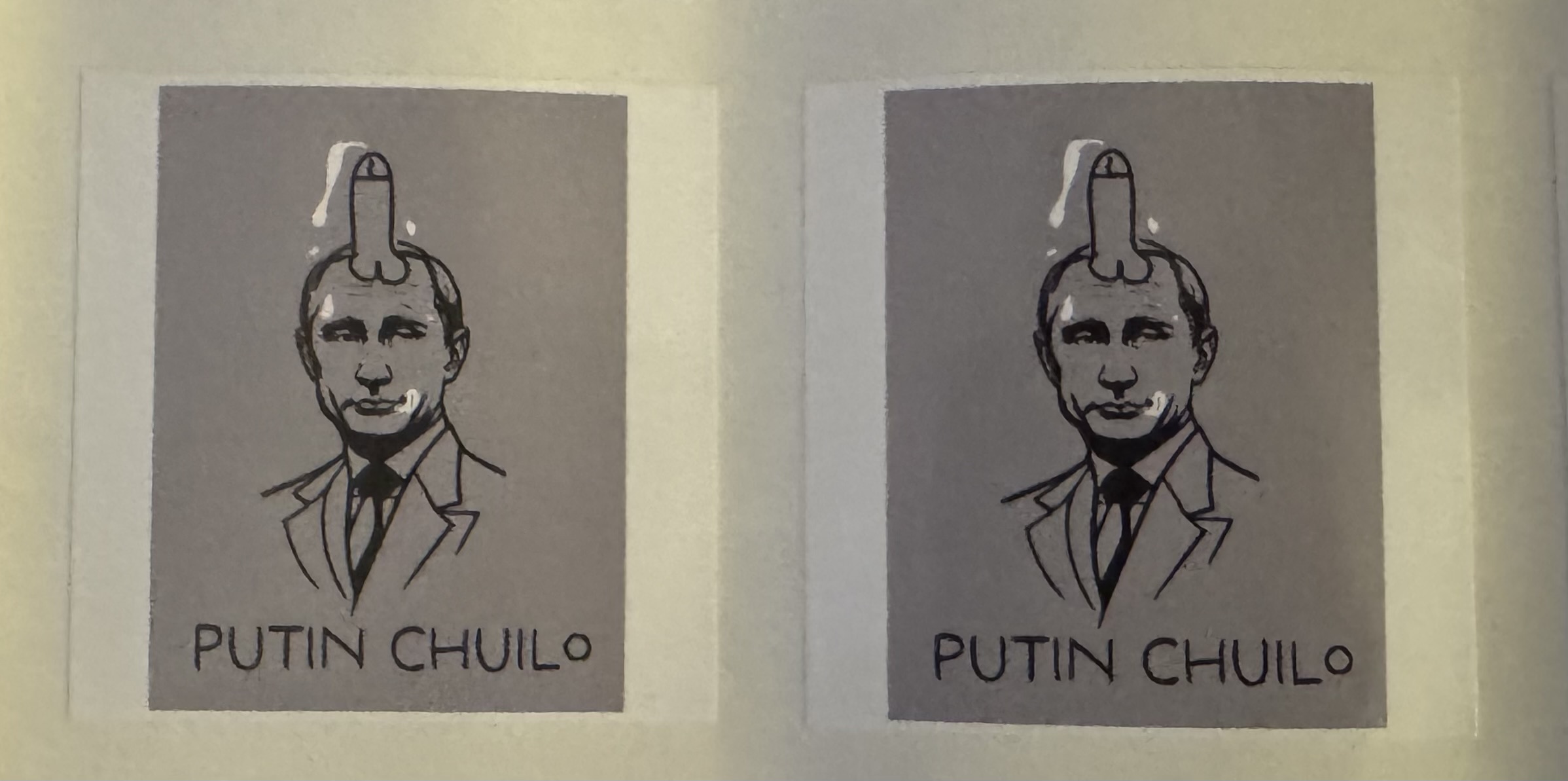 Putin Chuilo lipdukai 6vnt