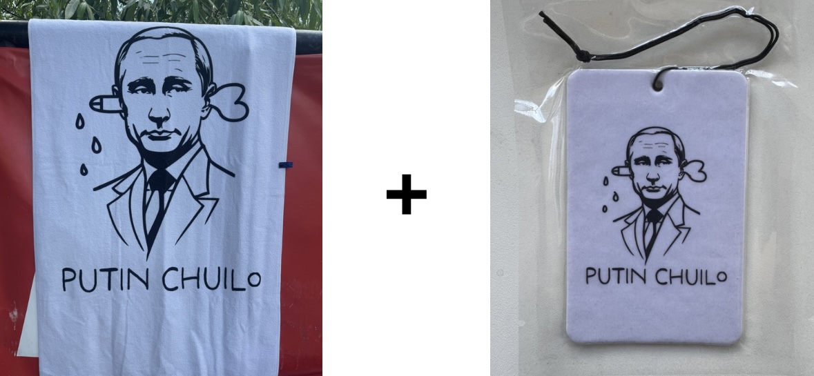 Rankšluostis + automobilio kvapukas “Putin Chuilo”