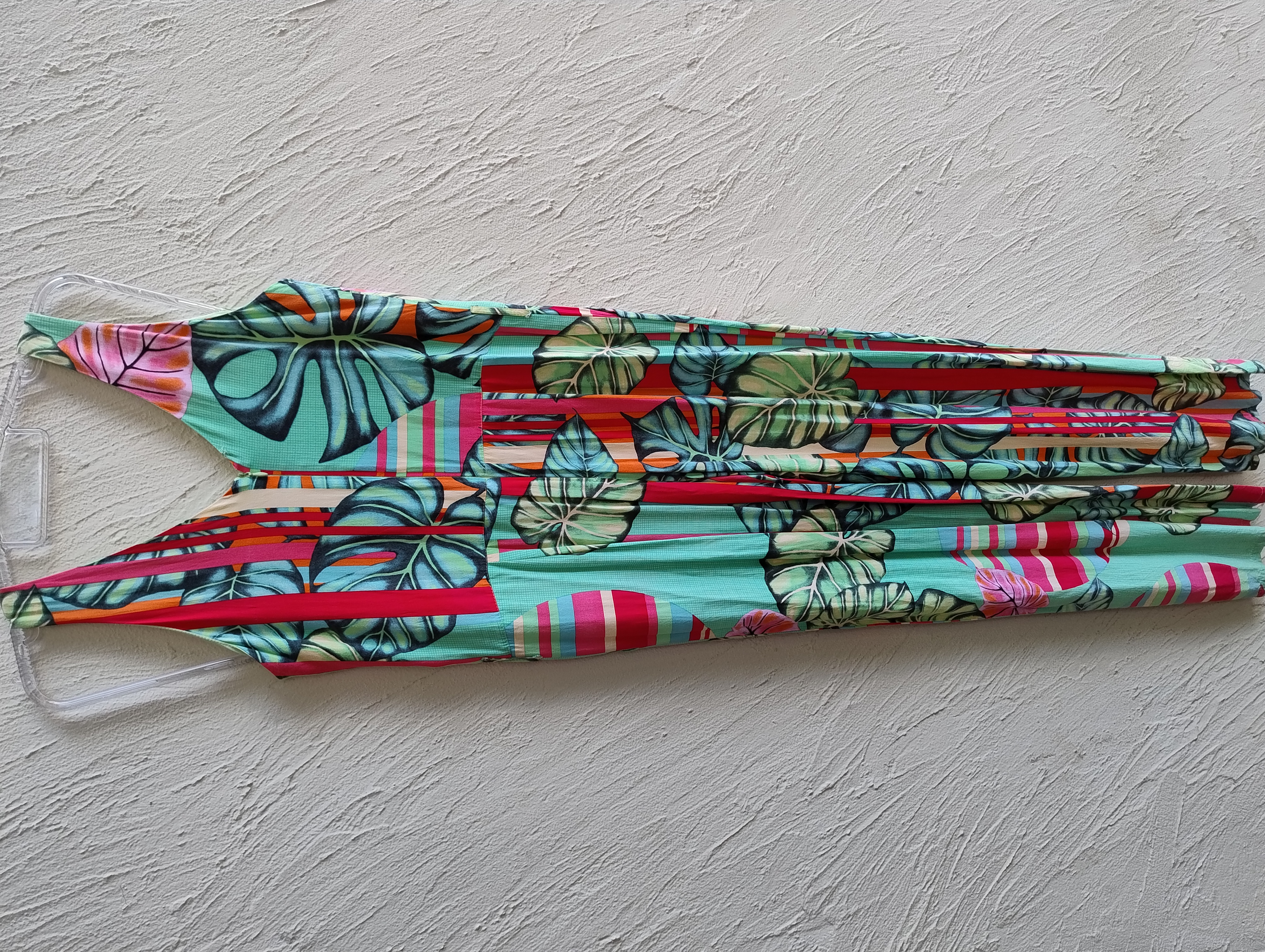 Macacao longo estampa tropical, M