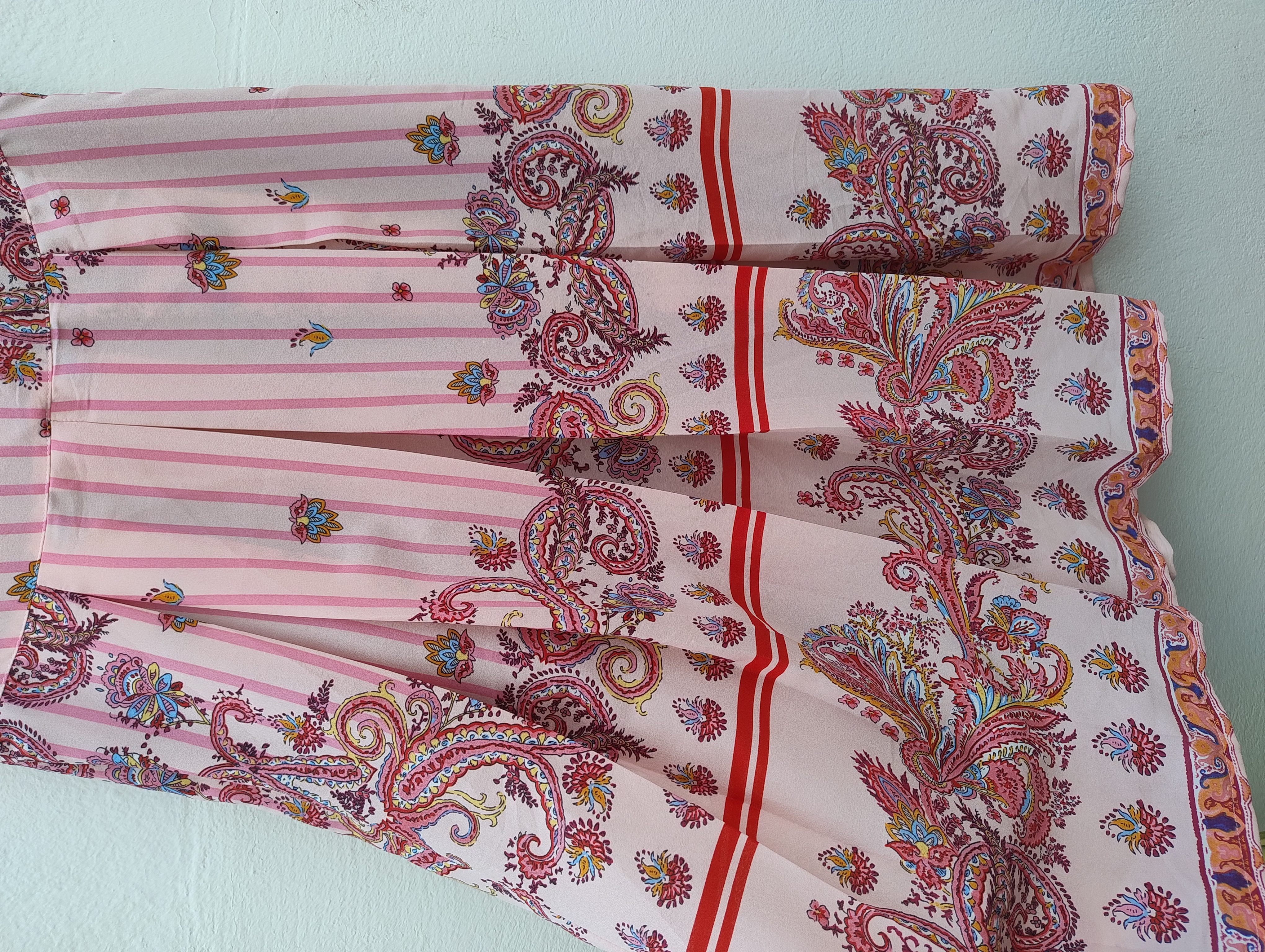 Saia indiana longa estampada, TAM. M