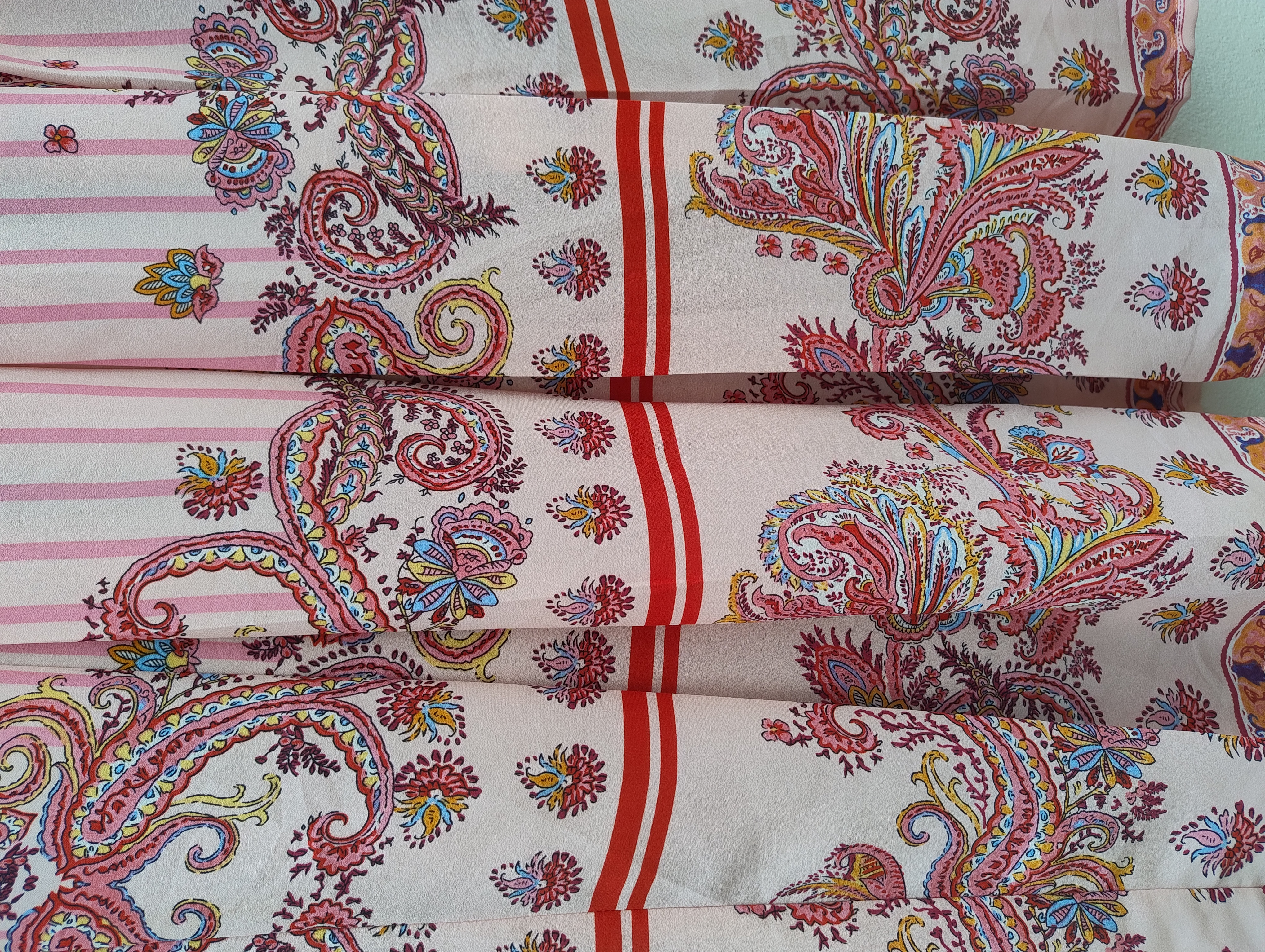 Saia indiana longa estampada, TAM. M