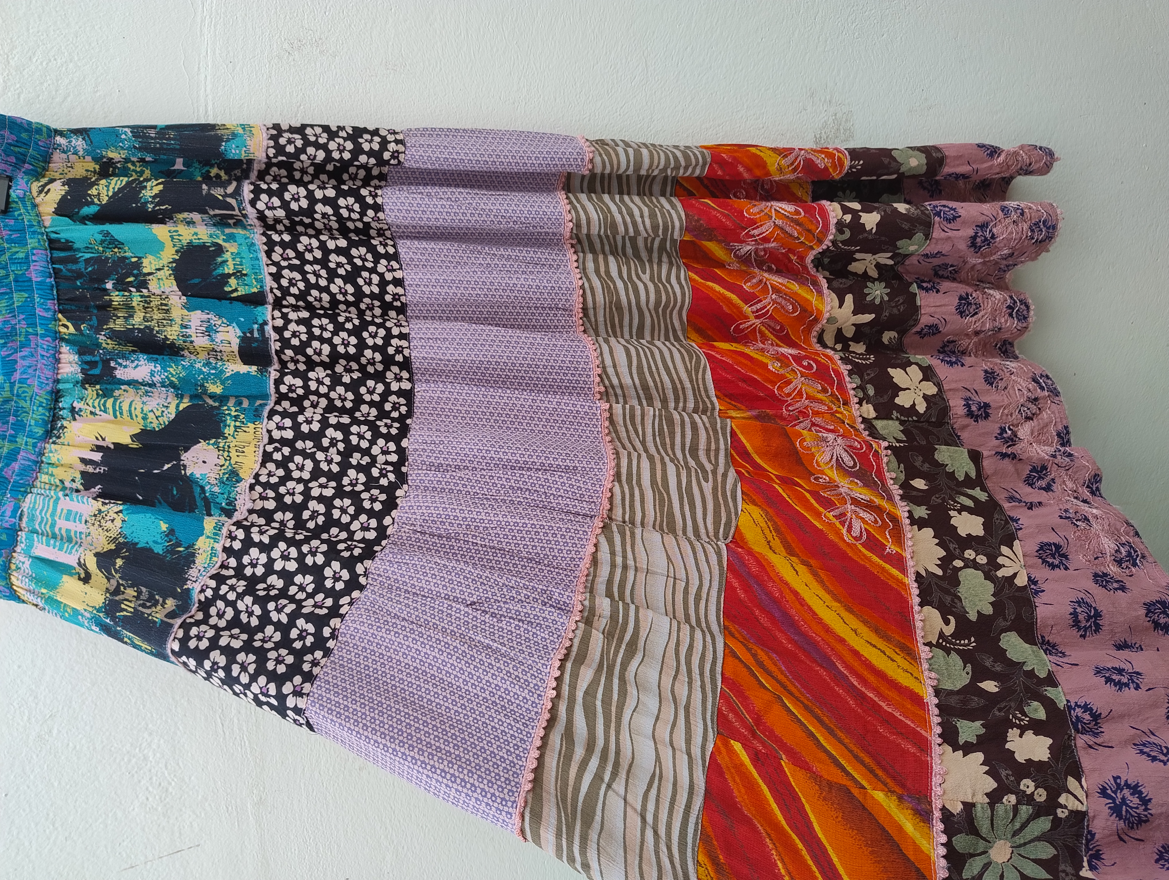 Saia indiana estampada, TAM. G