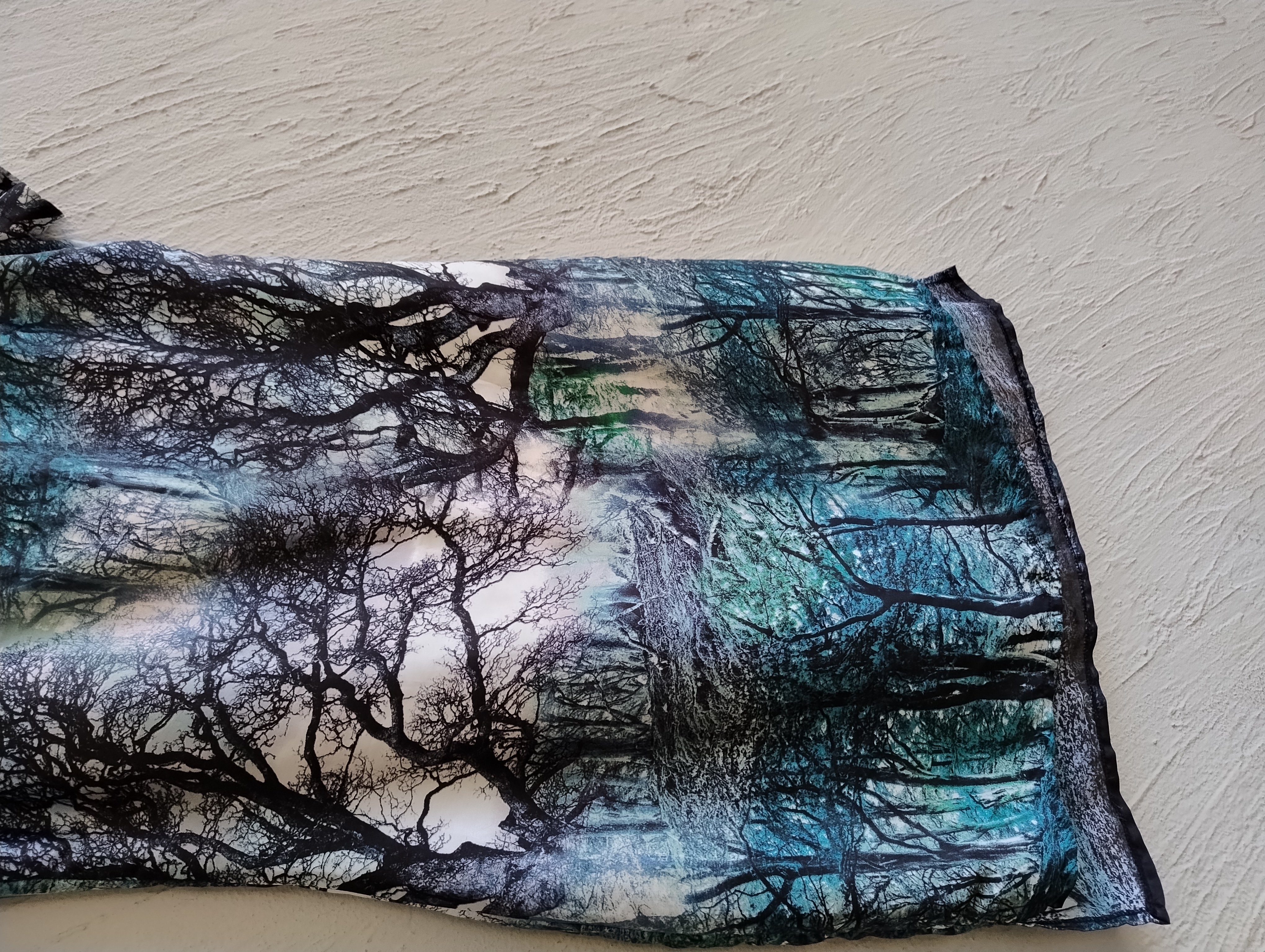 Vestido estampado de floresta