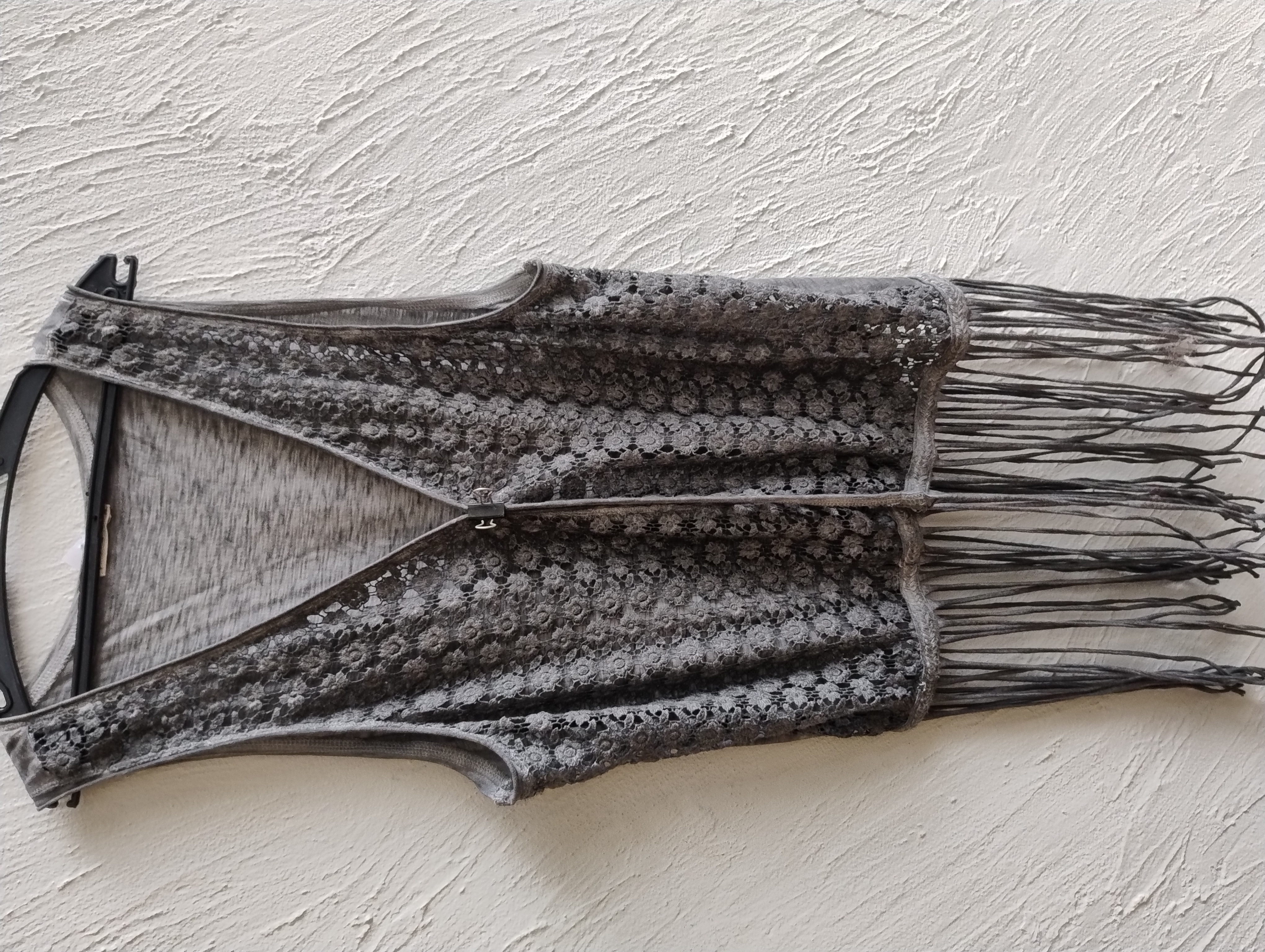 Colete com franjas feminino - M