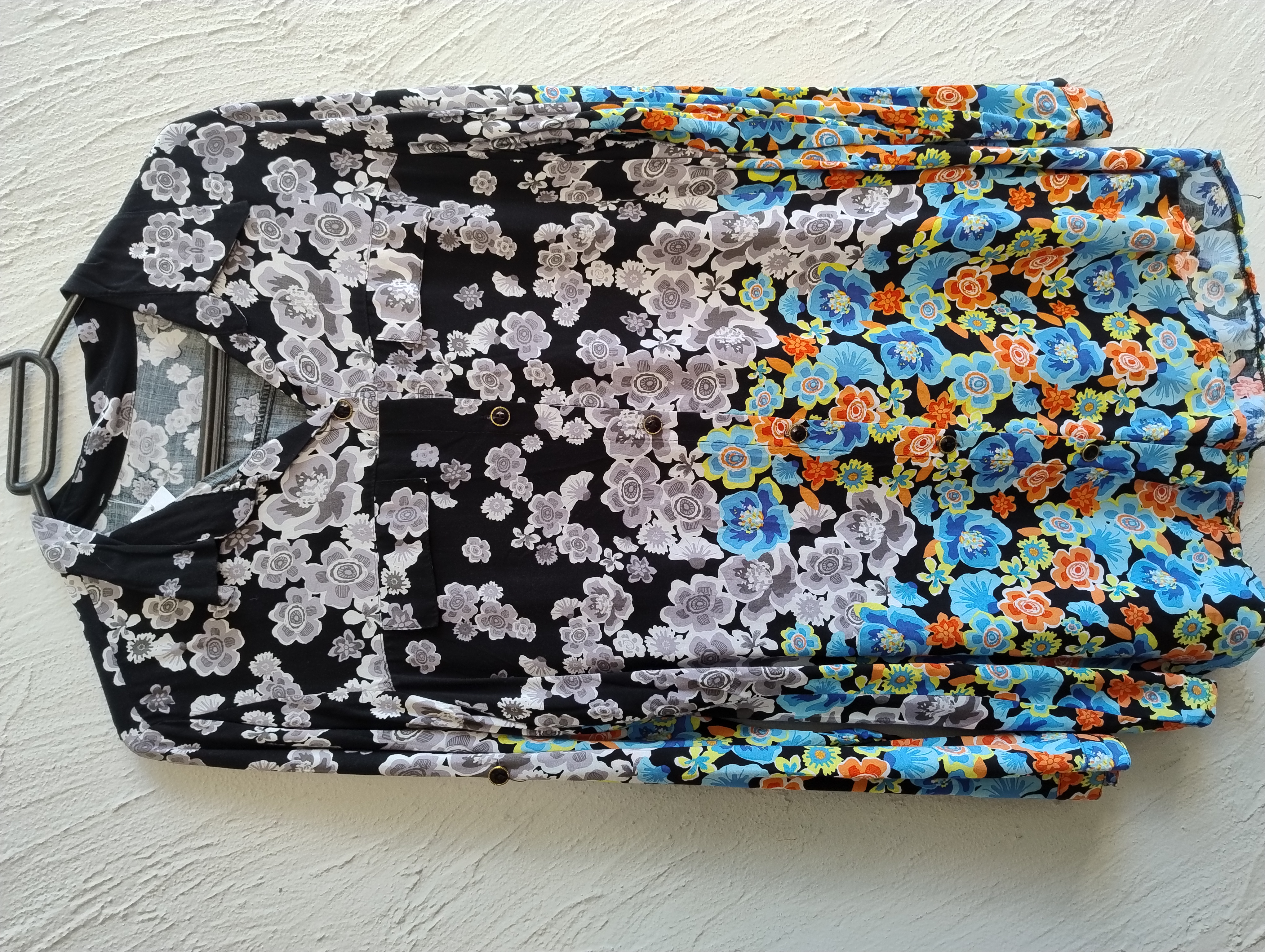 Camisa floral colorido G