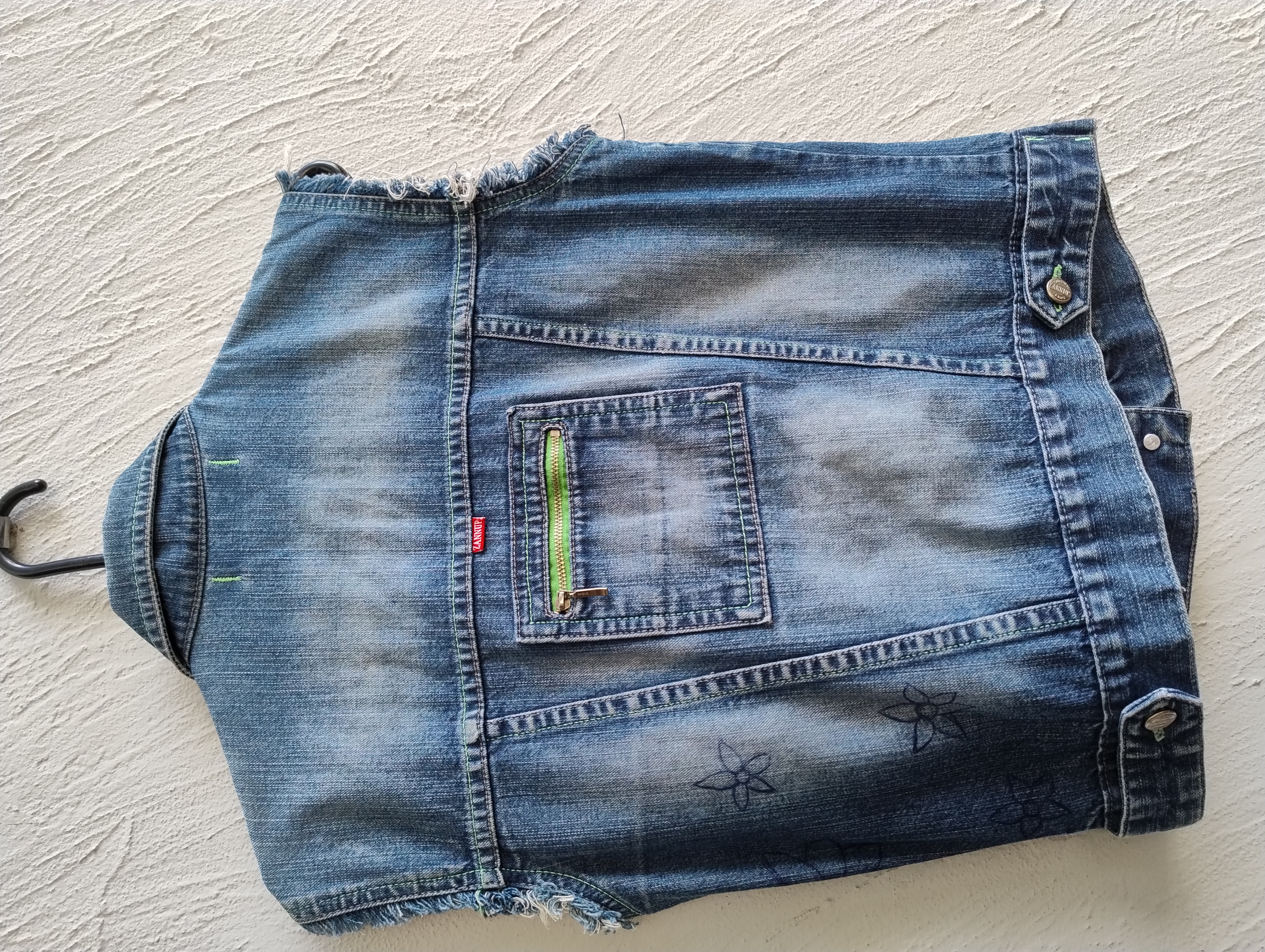 Colete Jeans Sem Mangas - M