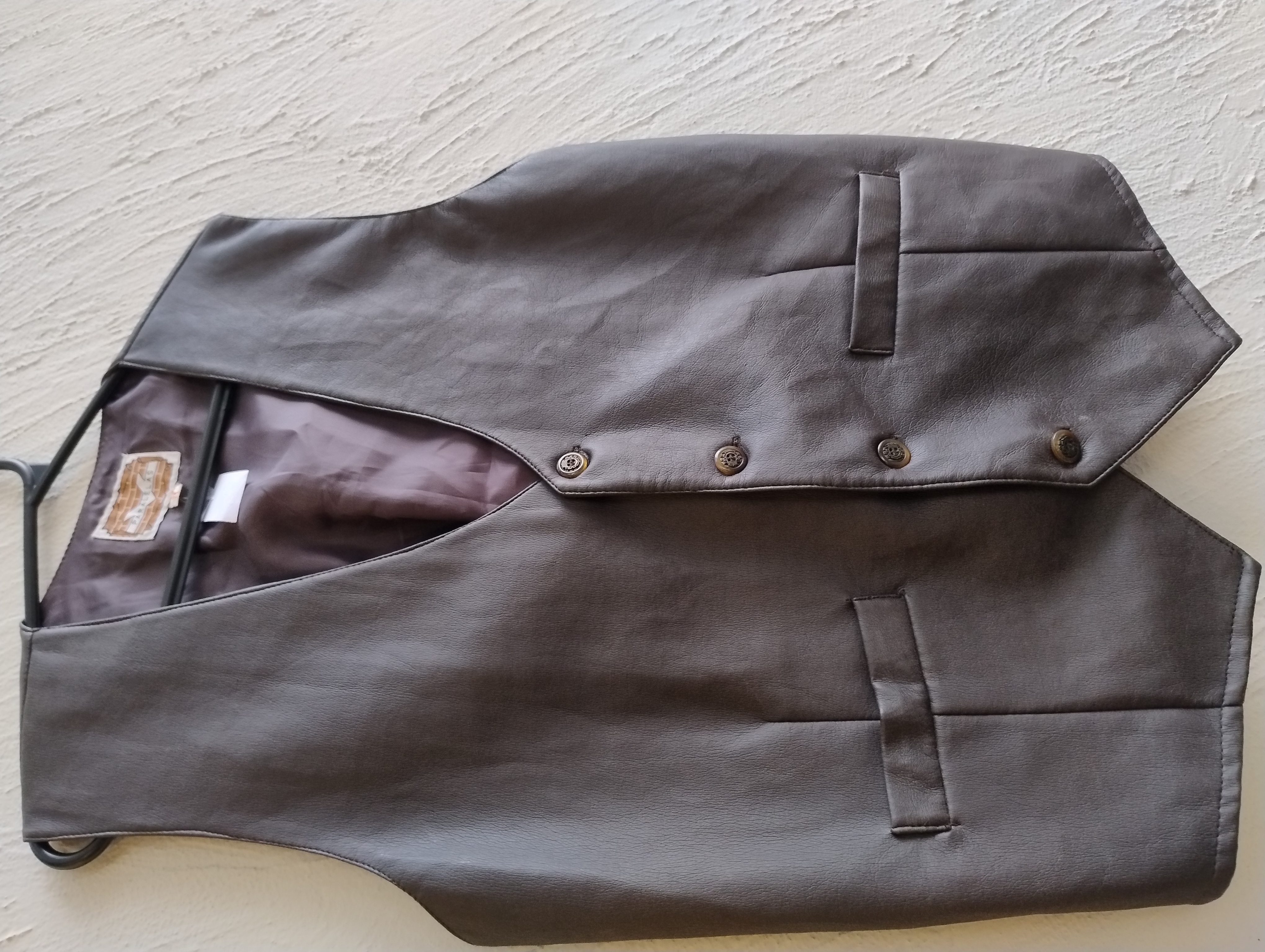 Colete social masculino marrom