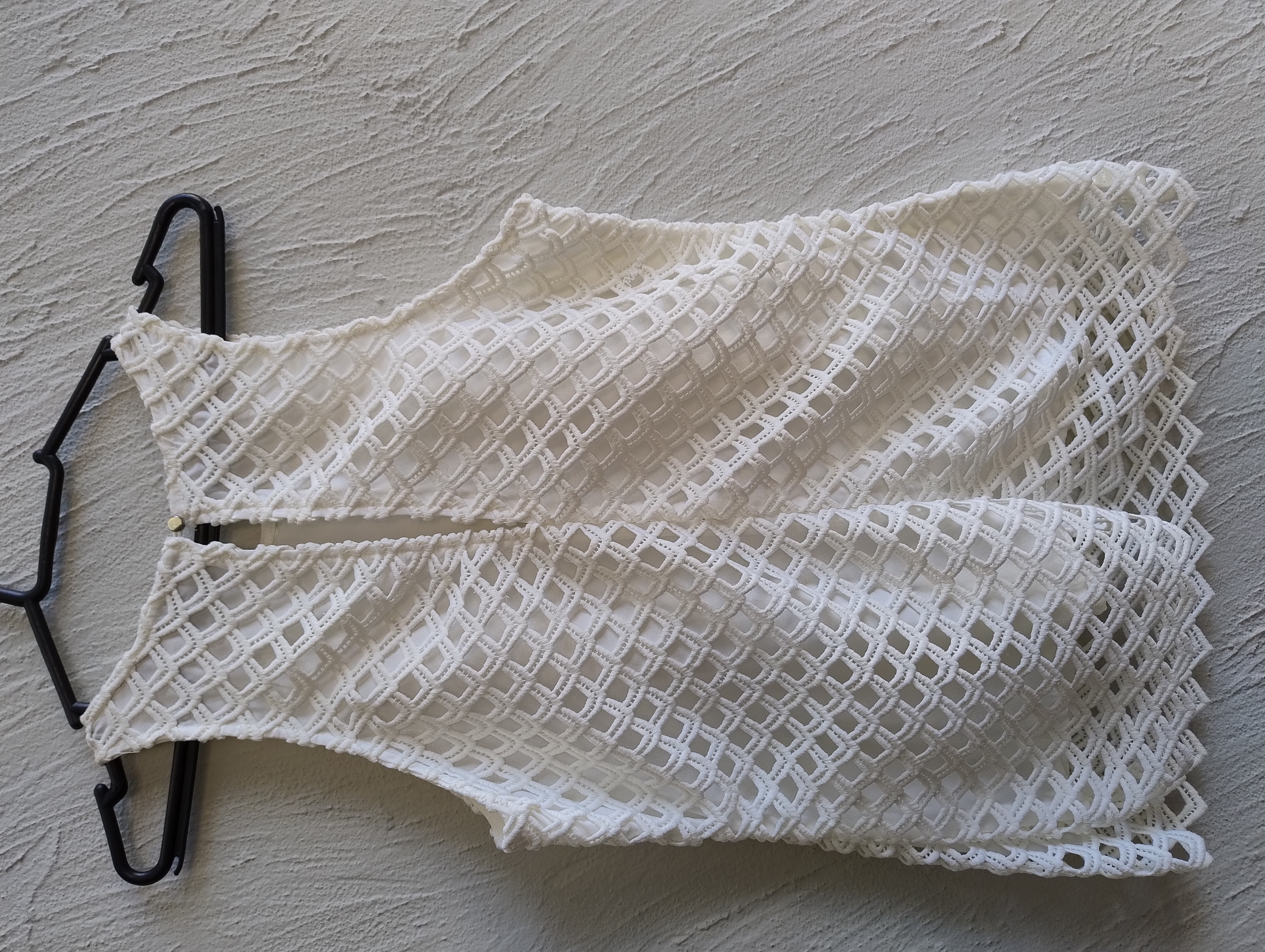 Blusa rendada branca, P