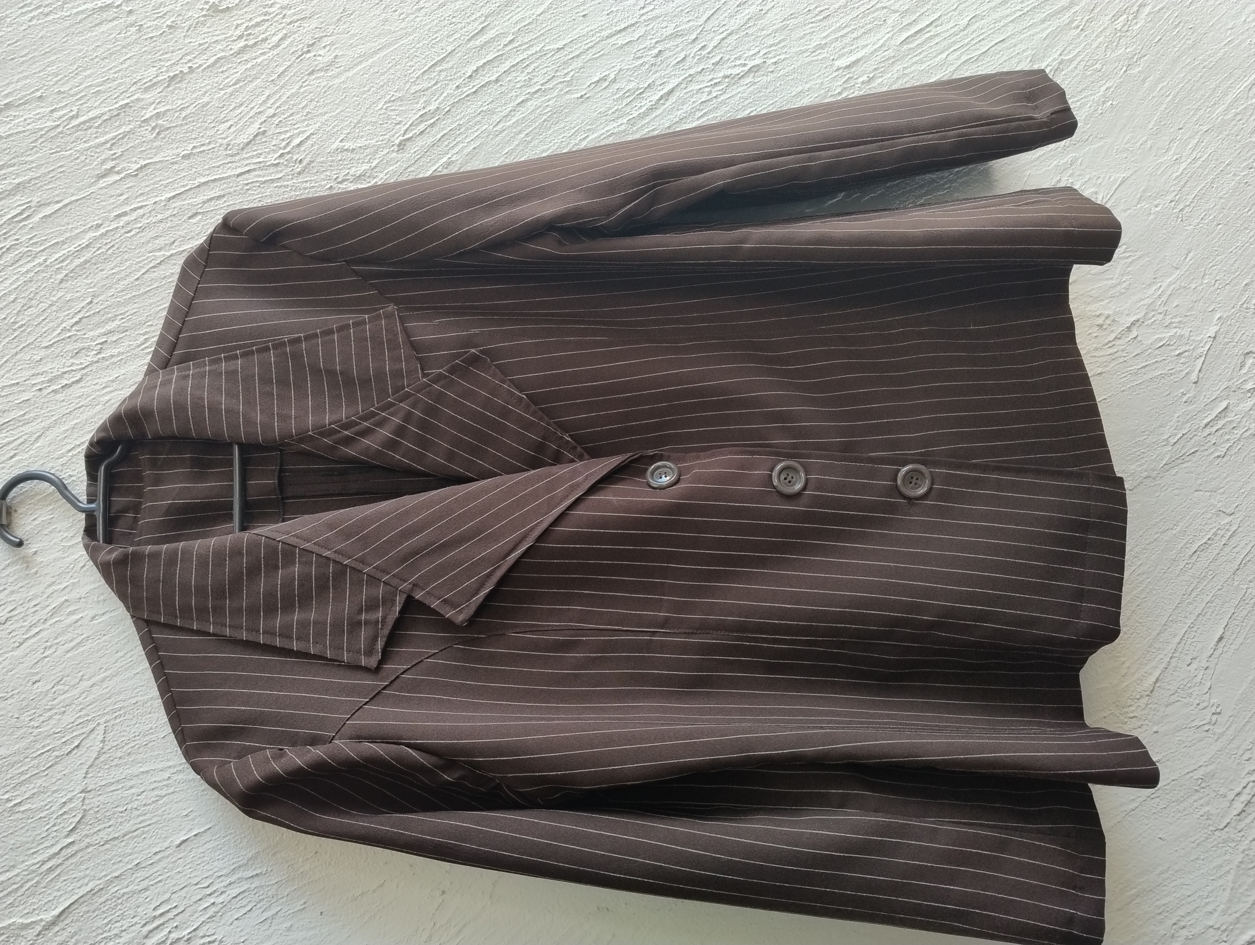 Blazer feminino,marrom de riscas -M