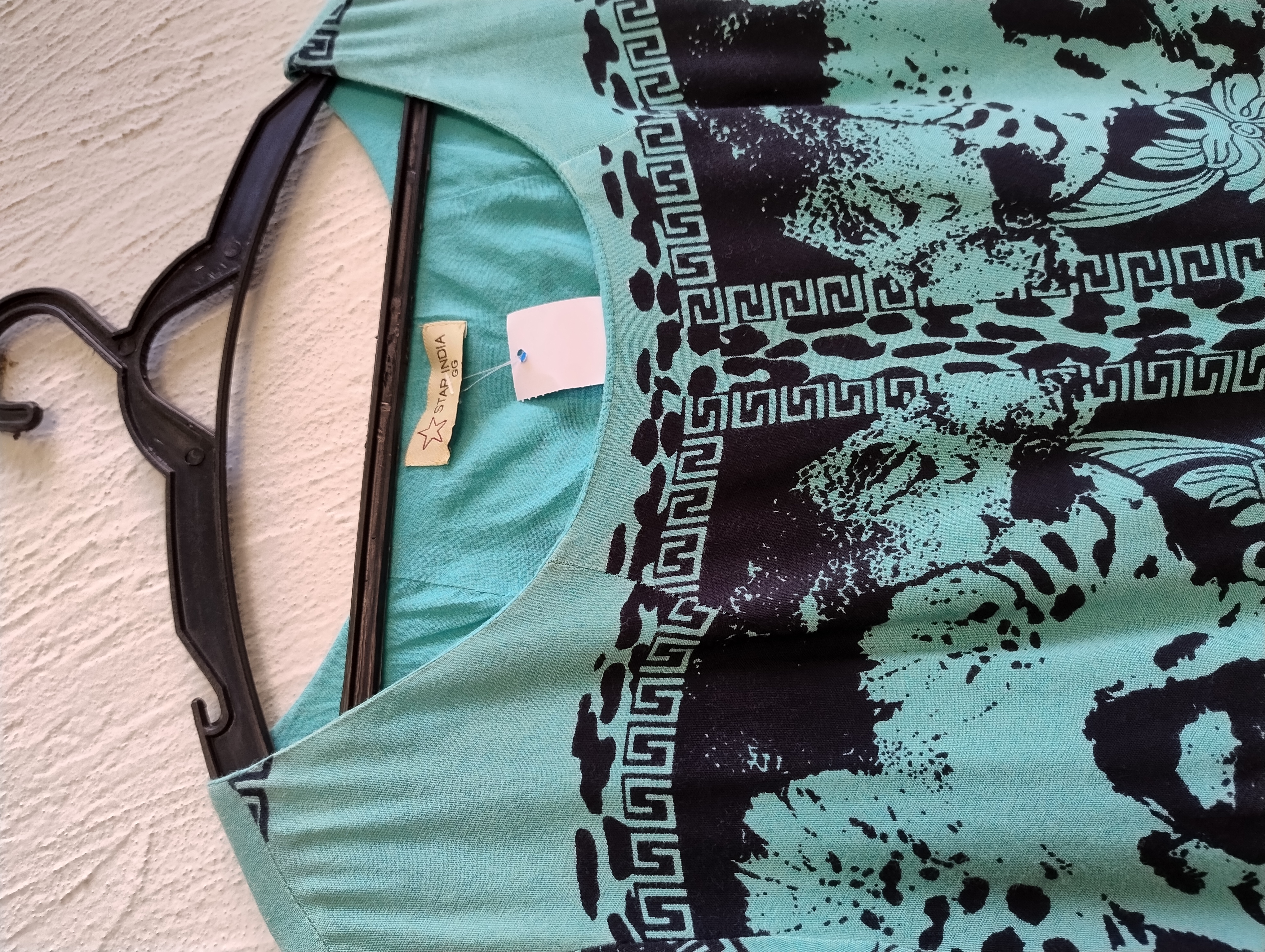 Vestido estampado azul