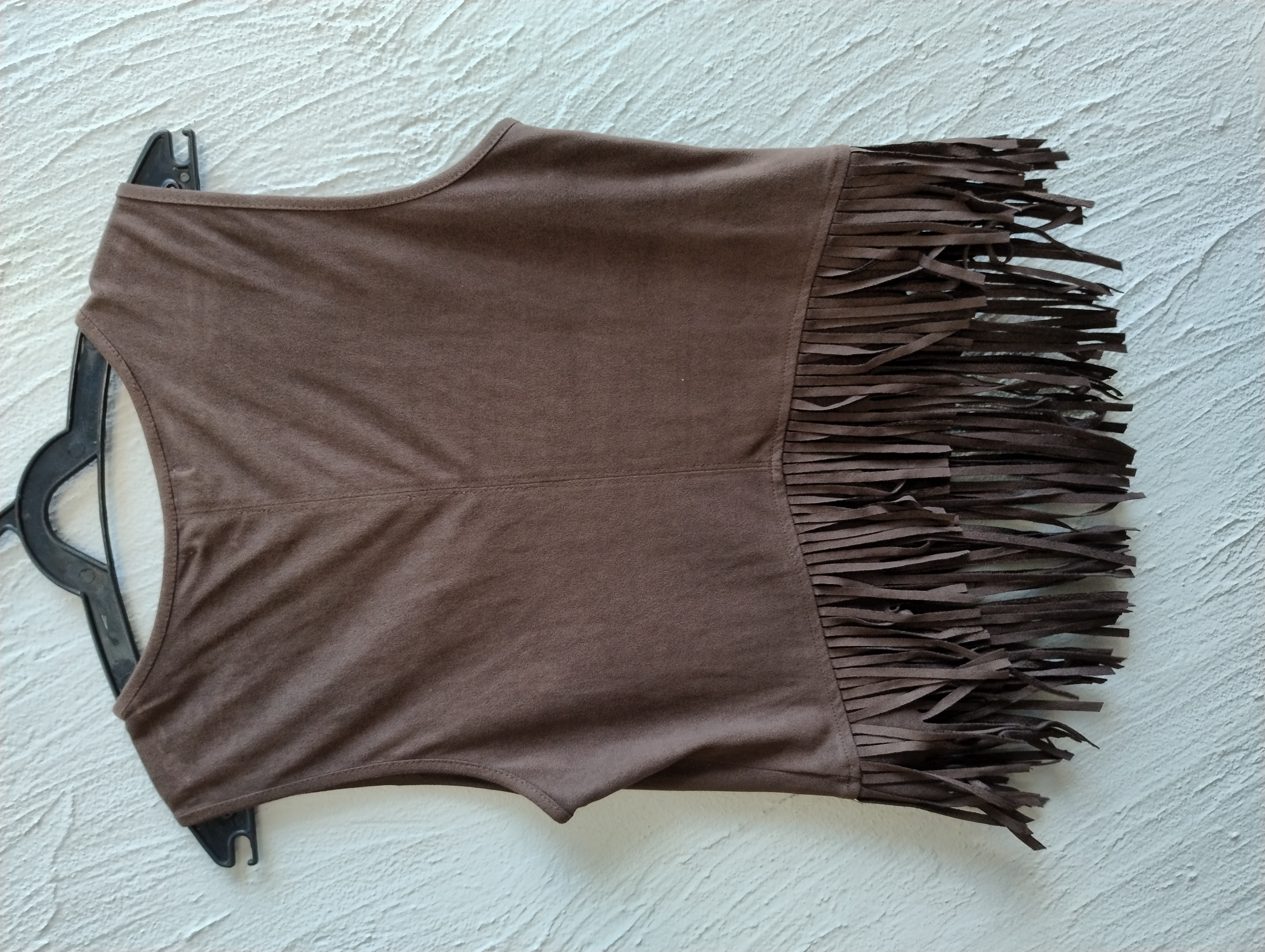 Blusa de camurça com franjas P