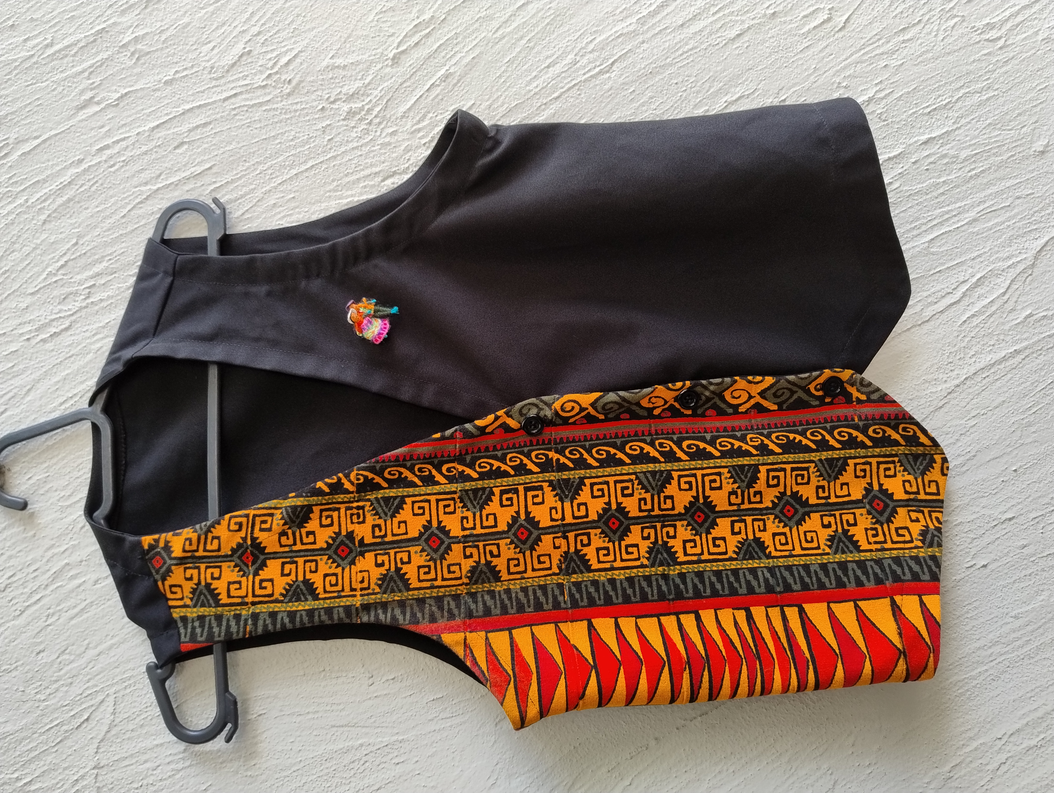 Colete estampada africana - M