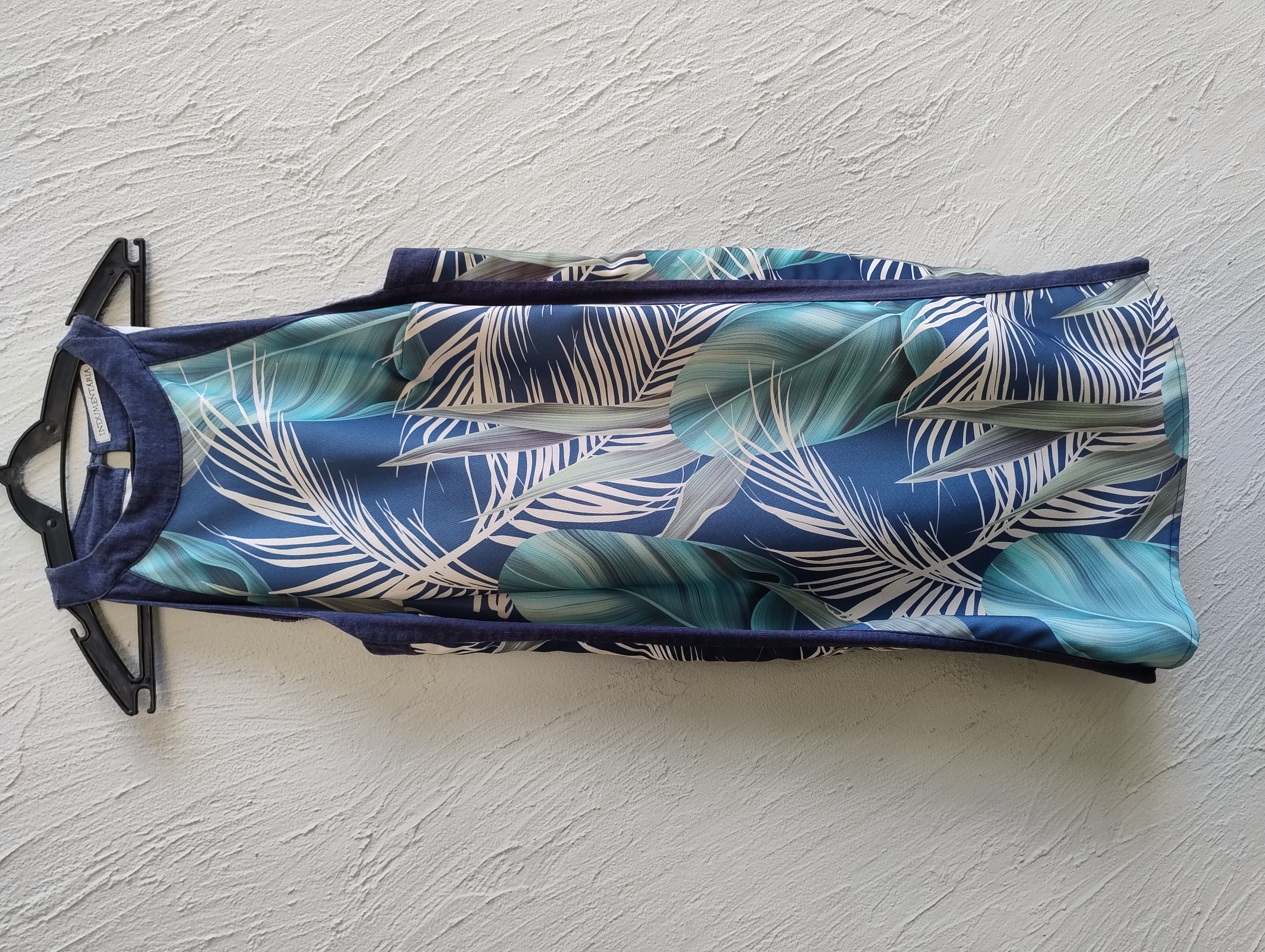 Vestido estampado tropical