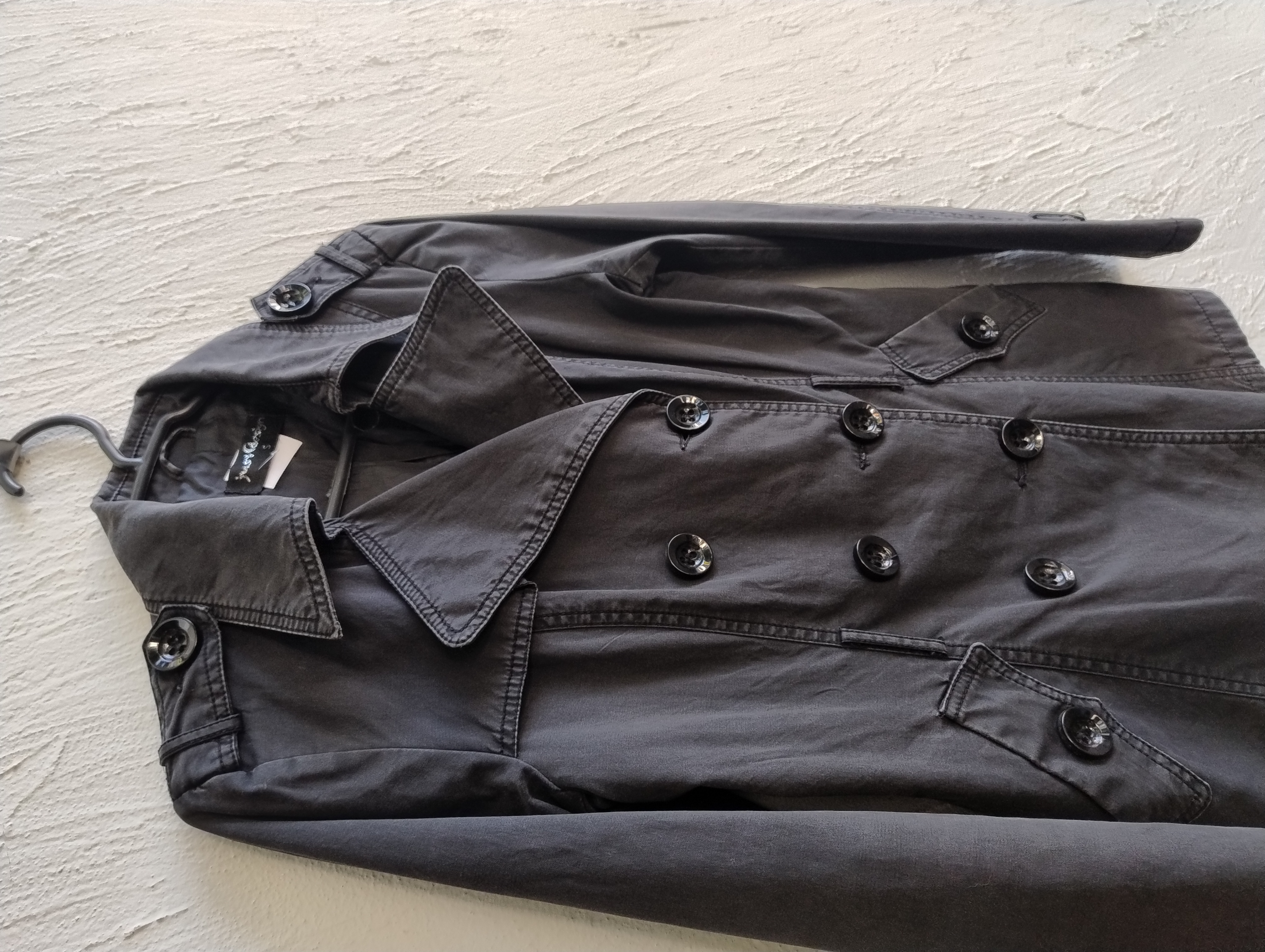 Casaco trench coat preto -,P