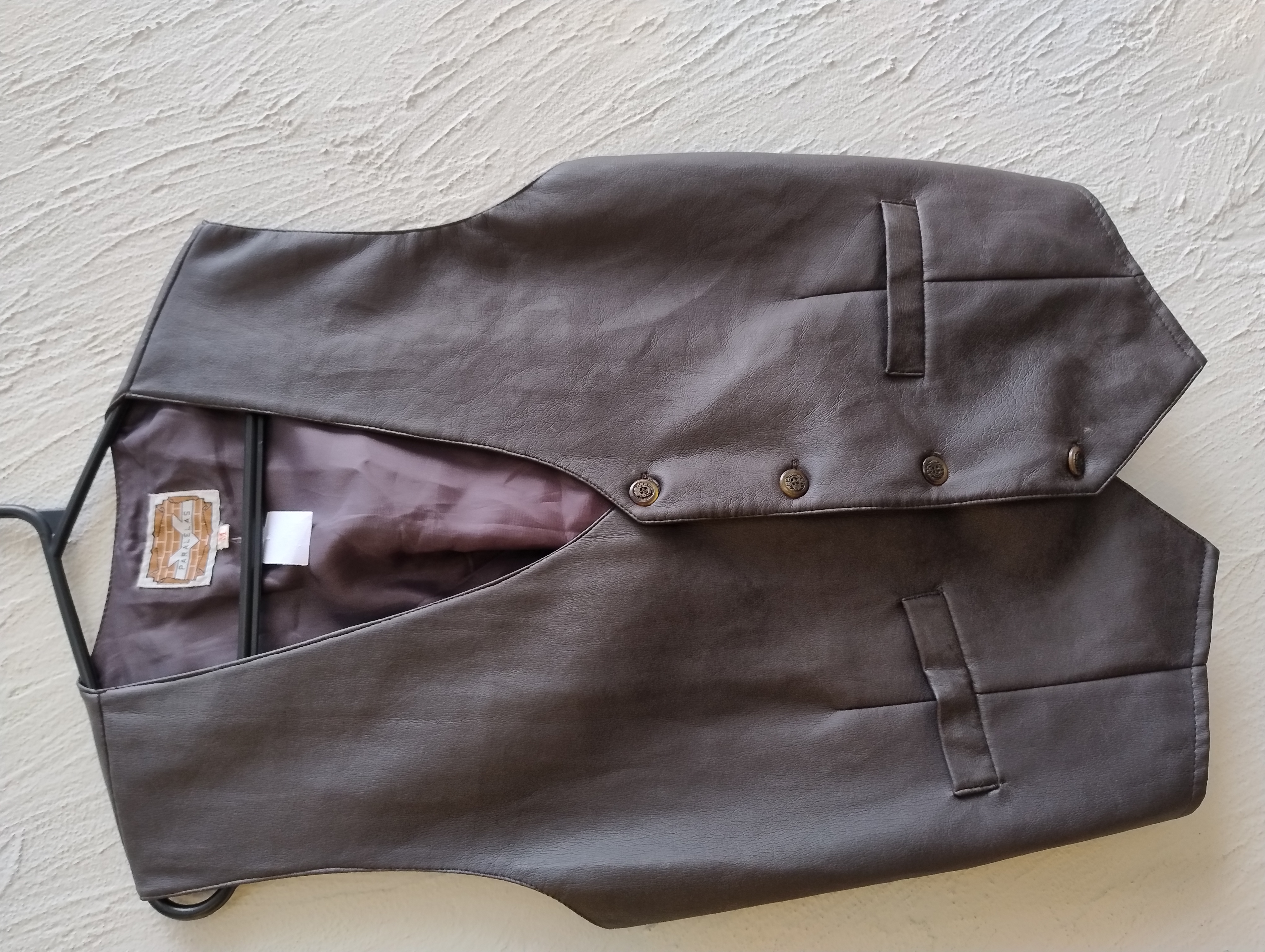 Colete social masculino marrom