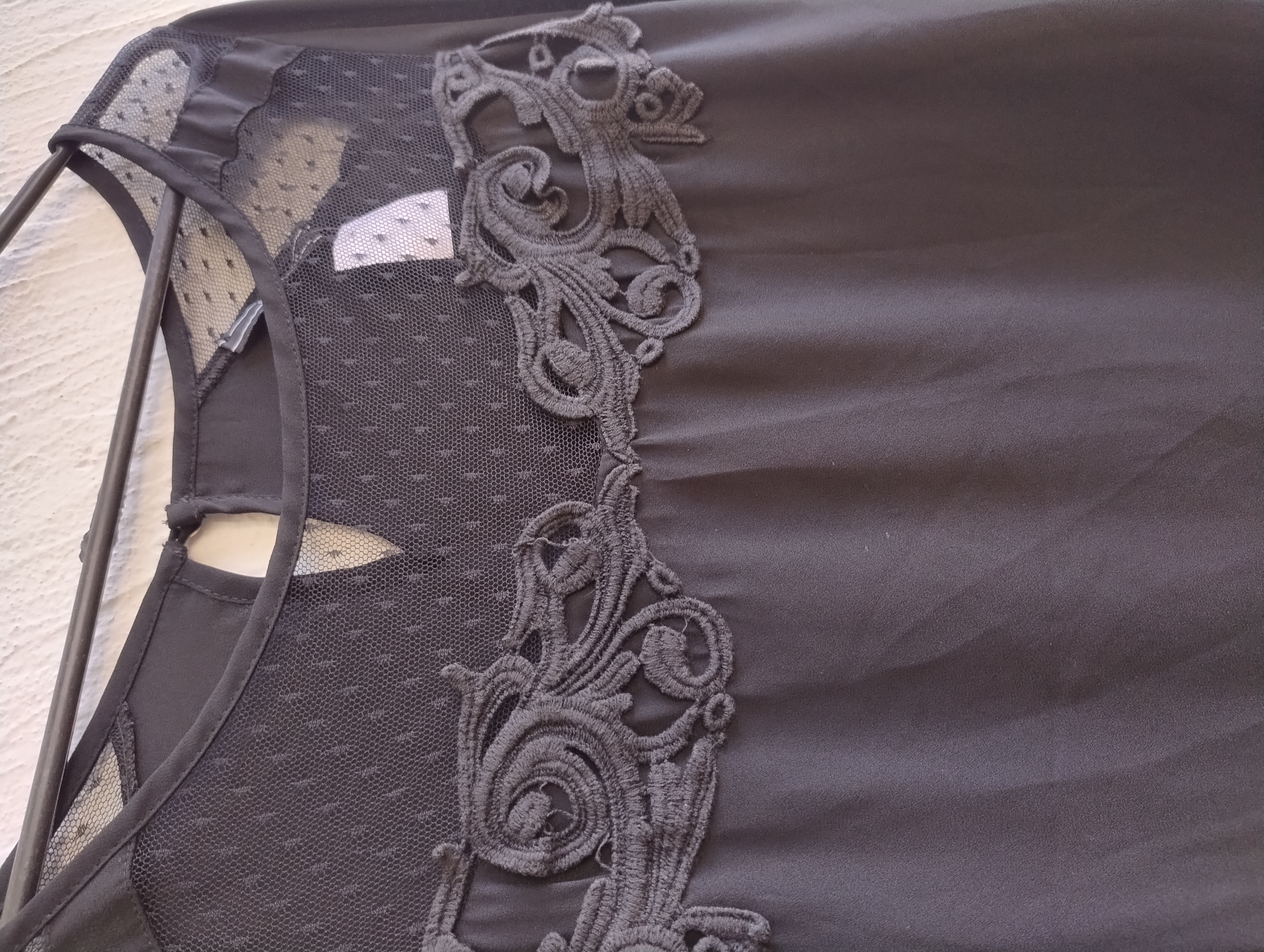 Blusa manga longa preta feminina M