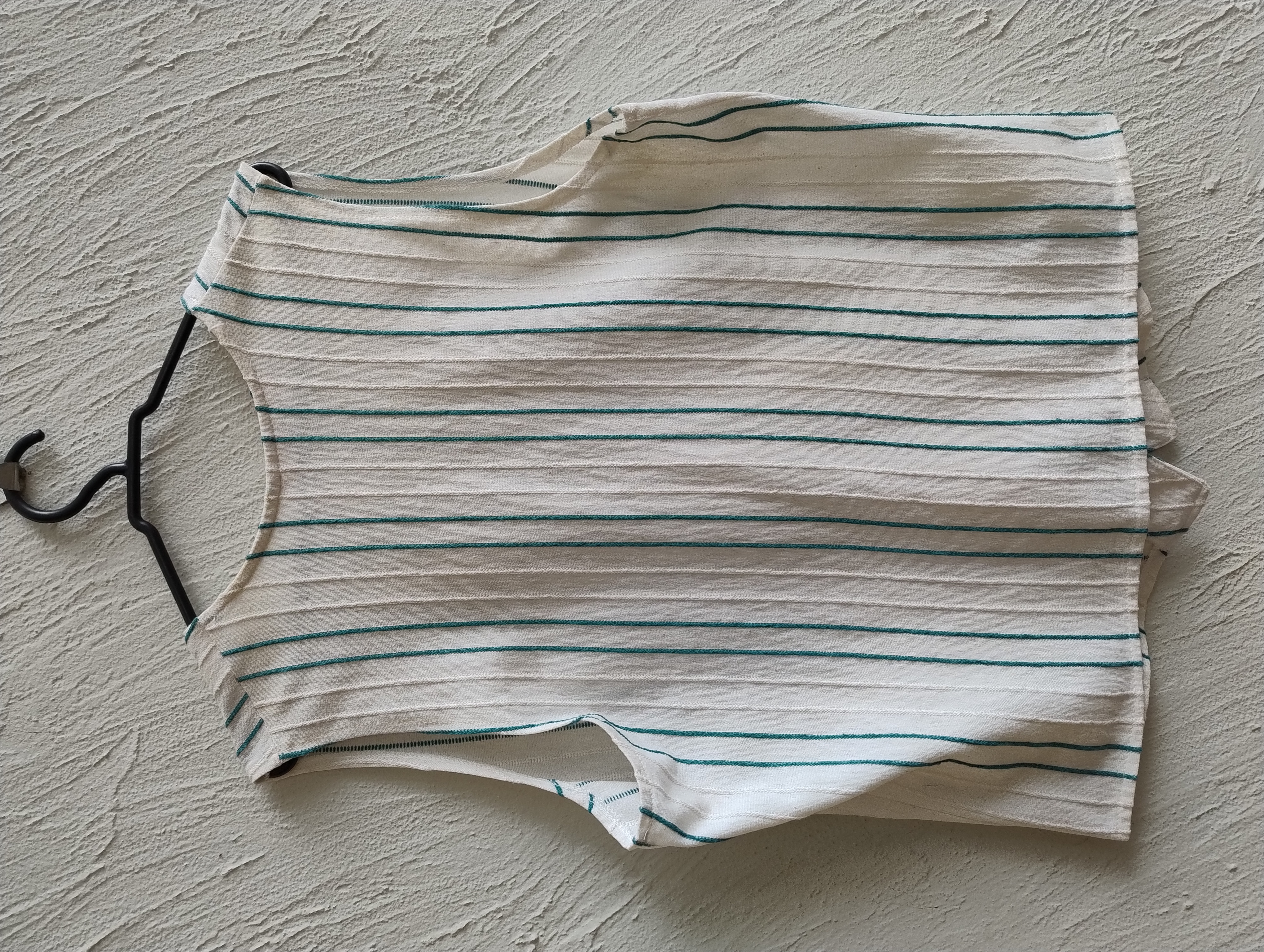 Colete listrado, tamanho M 