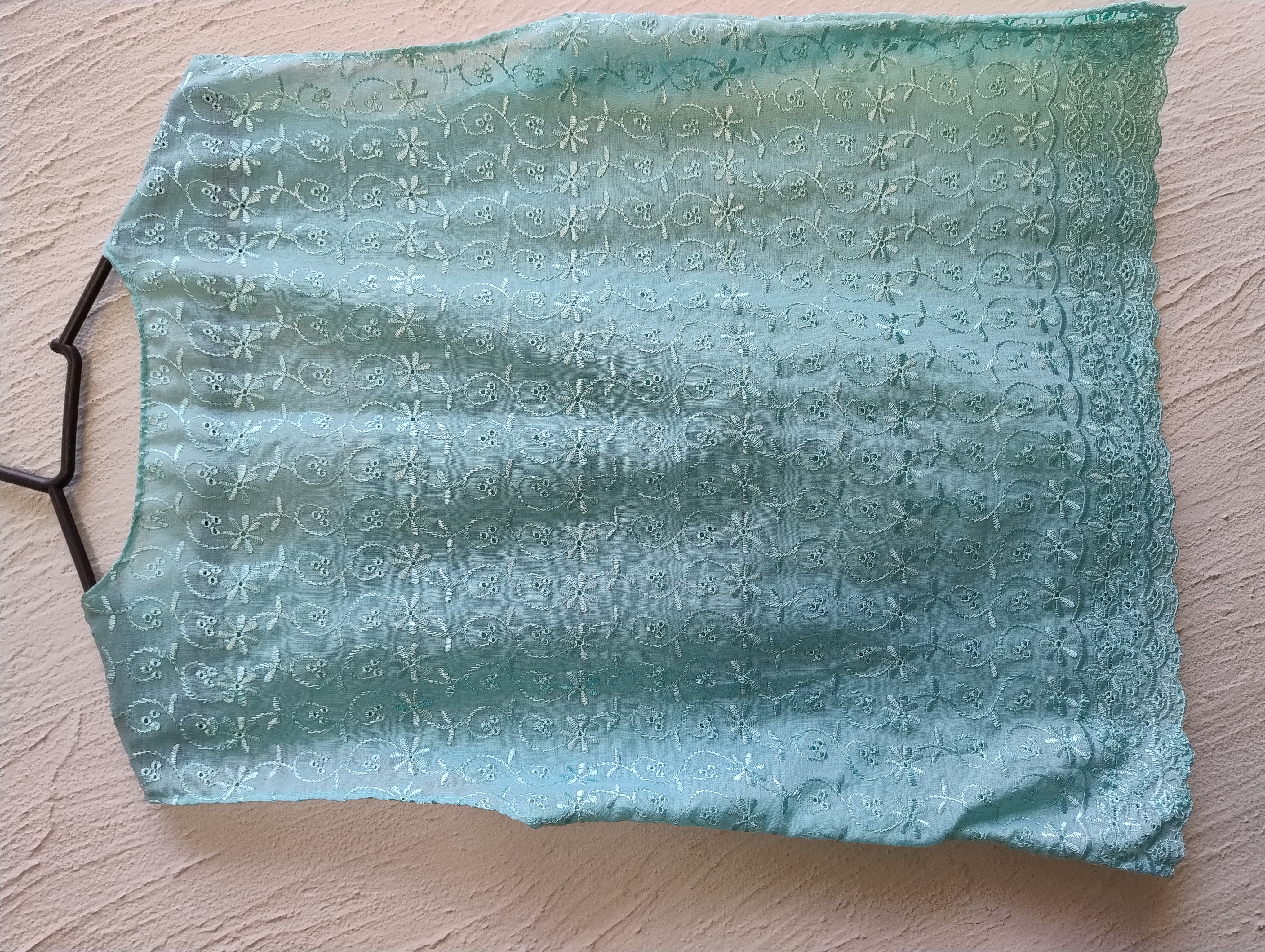 Blusa verde de renda, P