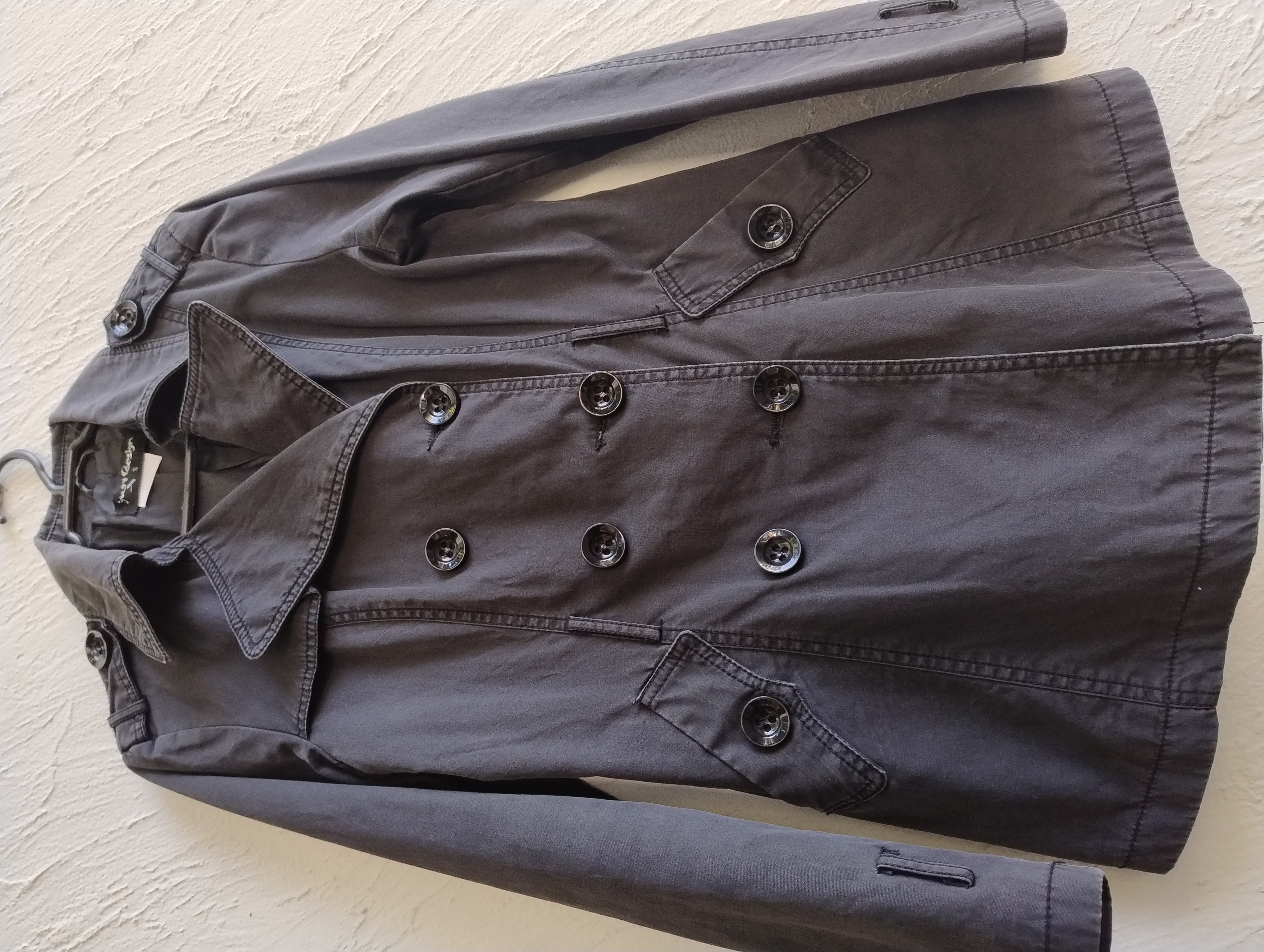 Casaco trench coat preto -,P