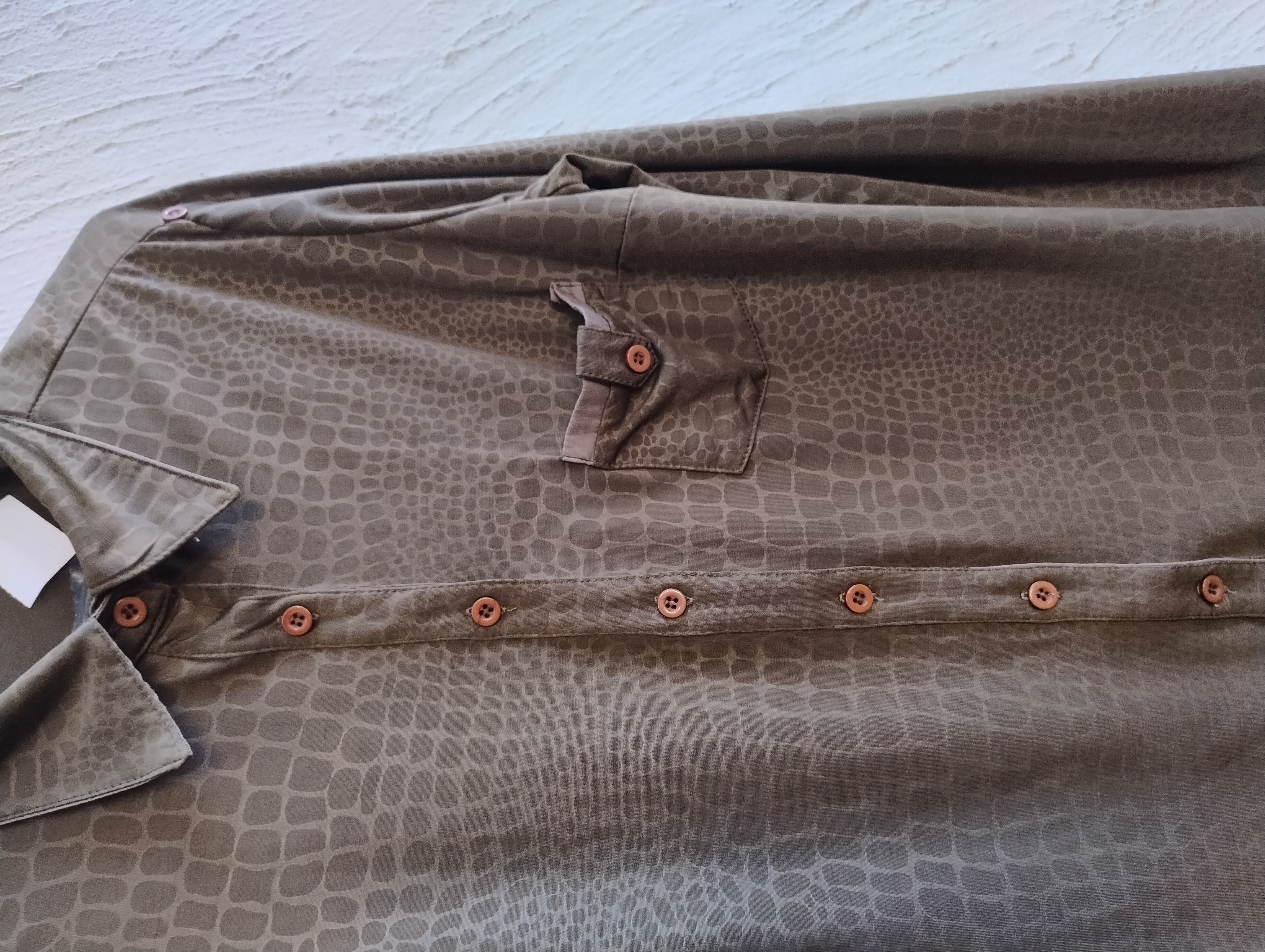 Camisa estampada marrom G