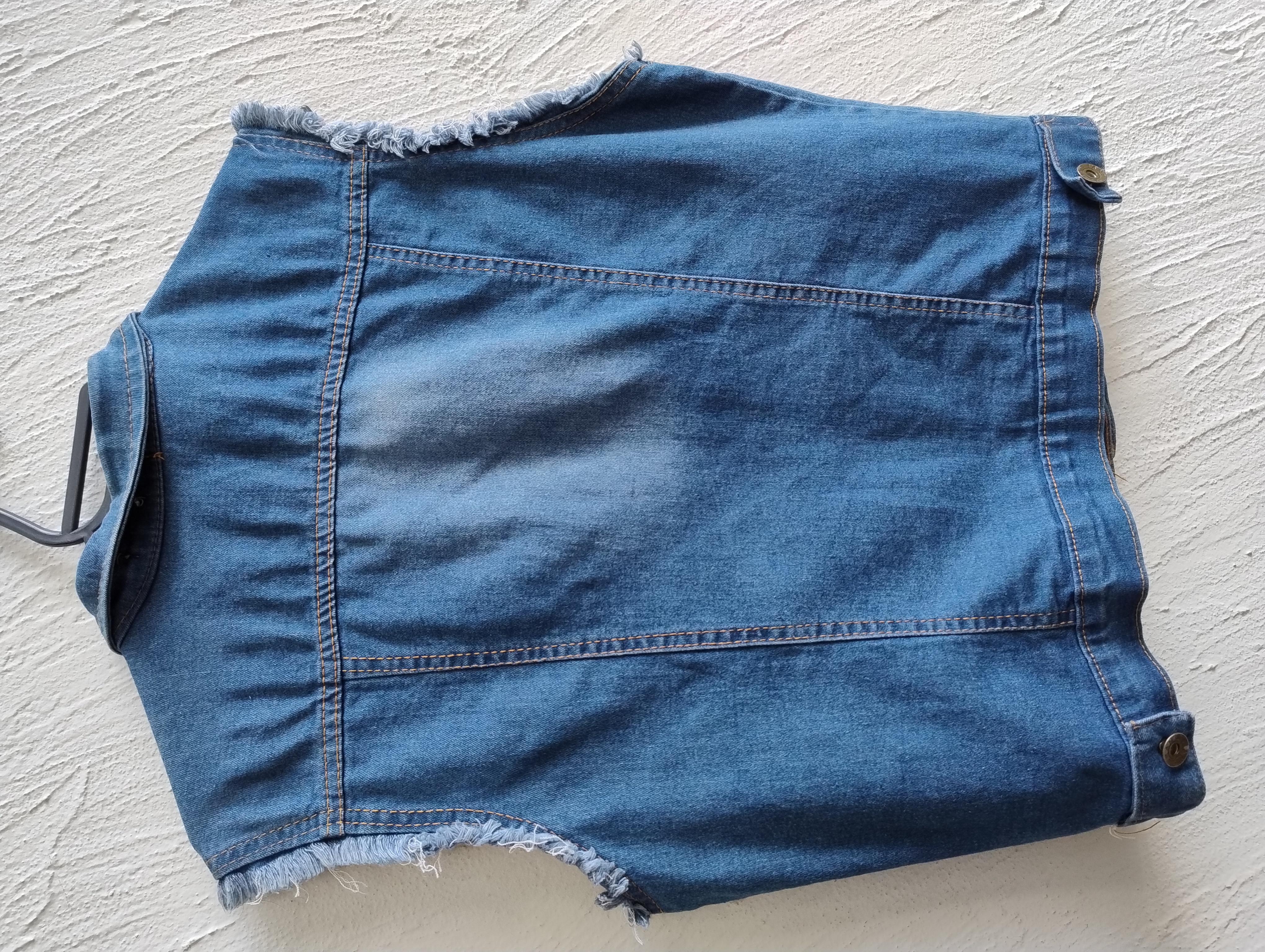 Colete jeans feminino - G