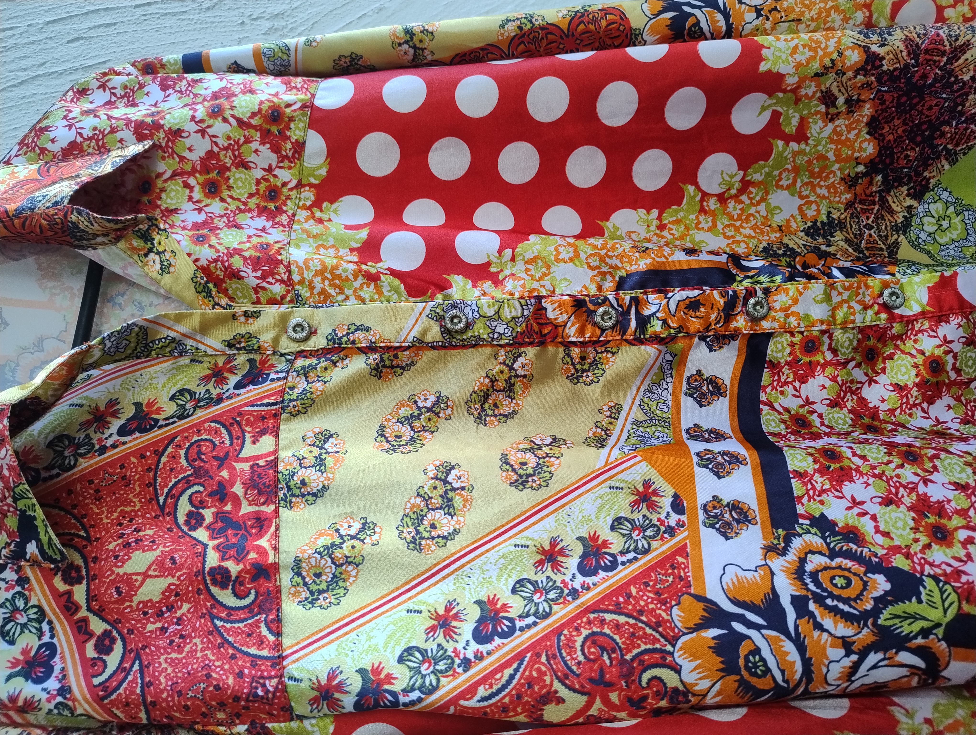 Camisa estampada feminina G 