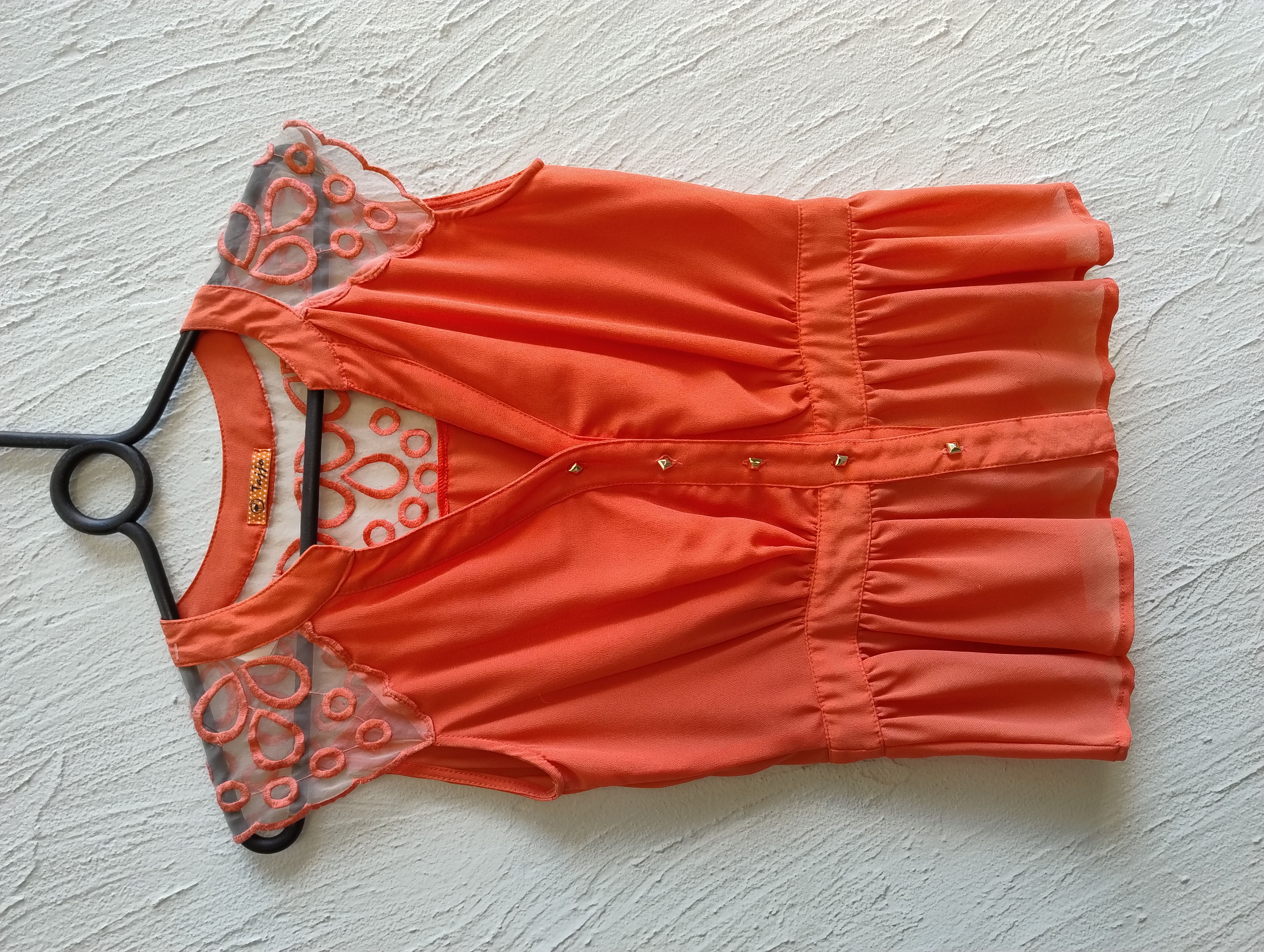 Blusa feminina laranja, P