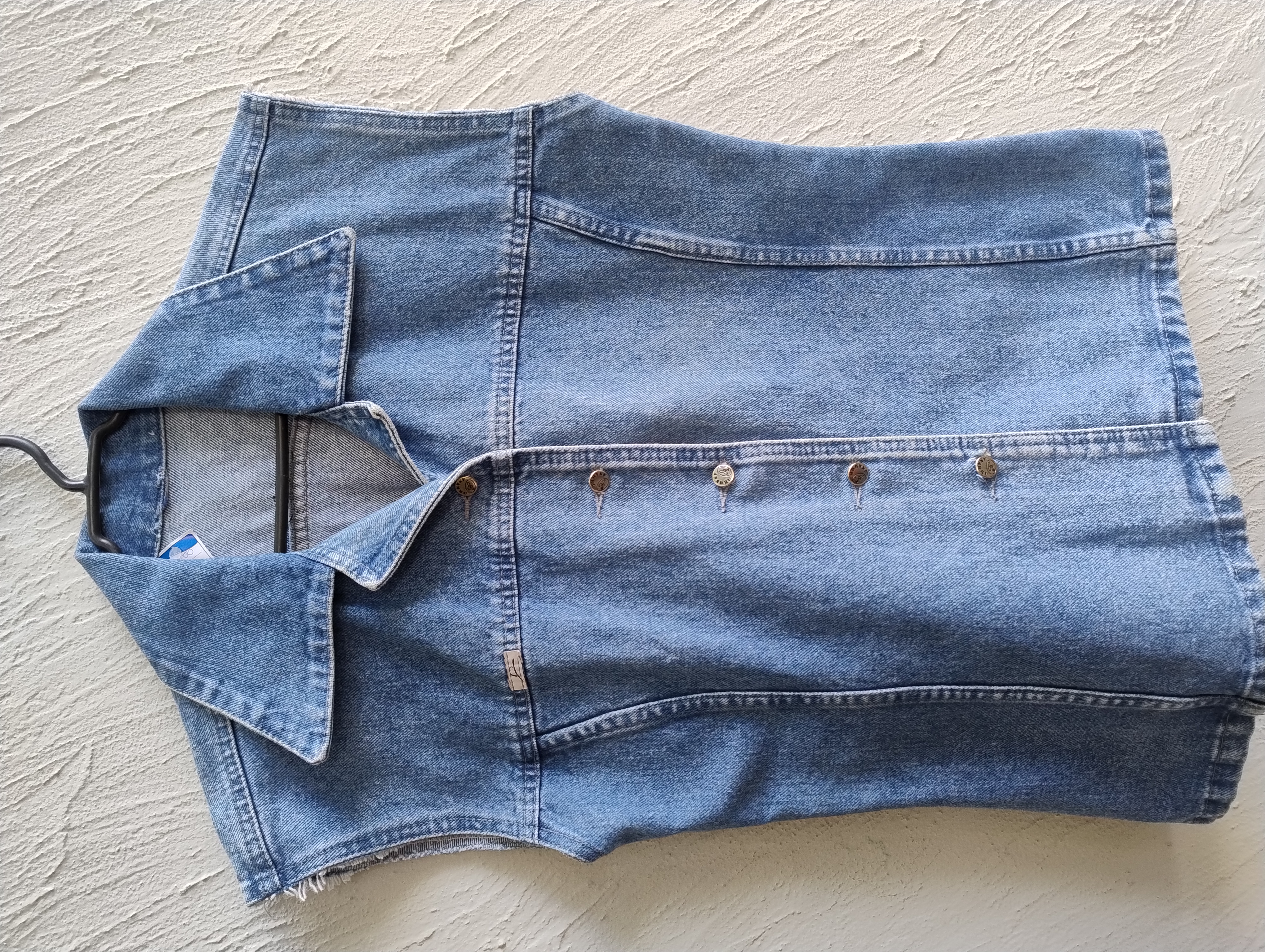 Colete jeans feminino - G