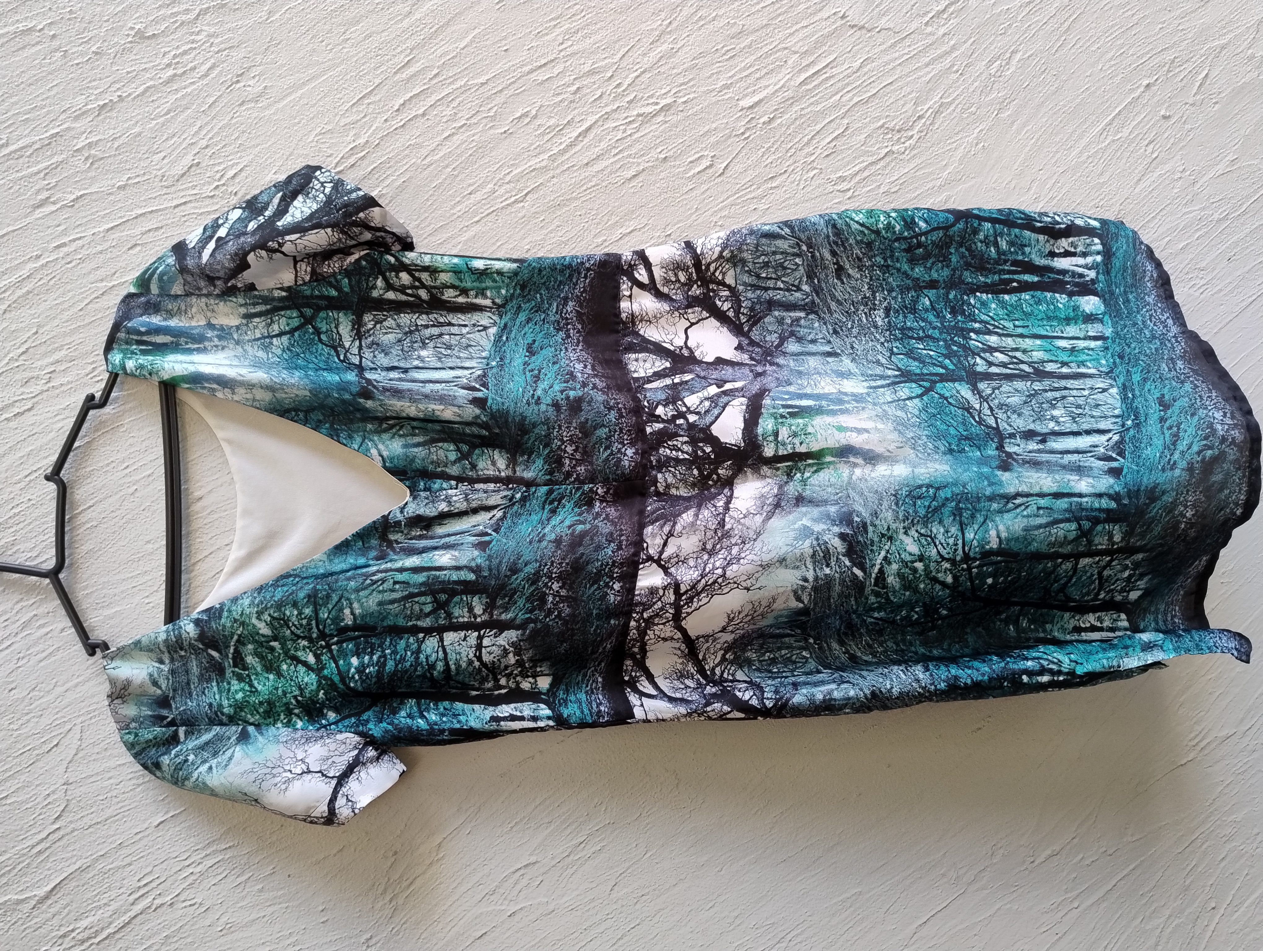 Vestido estampado de floresta