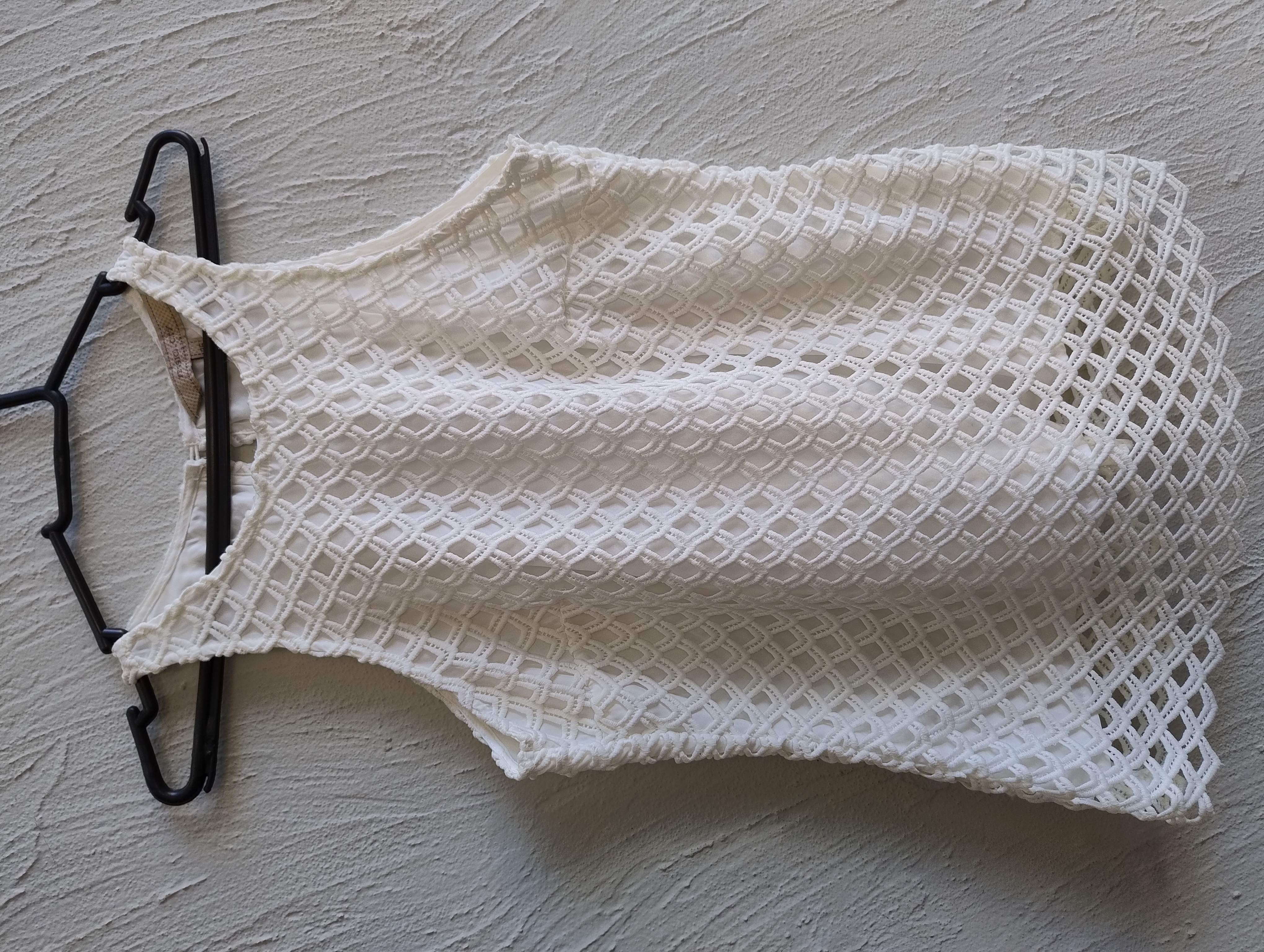 Blusa rendada branca, P