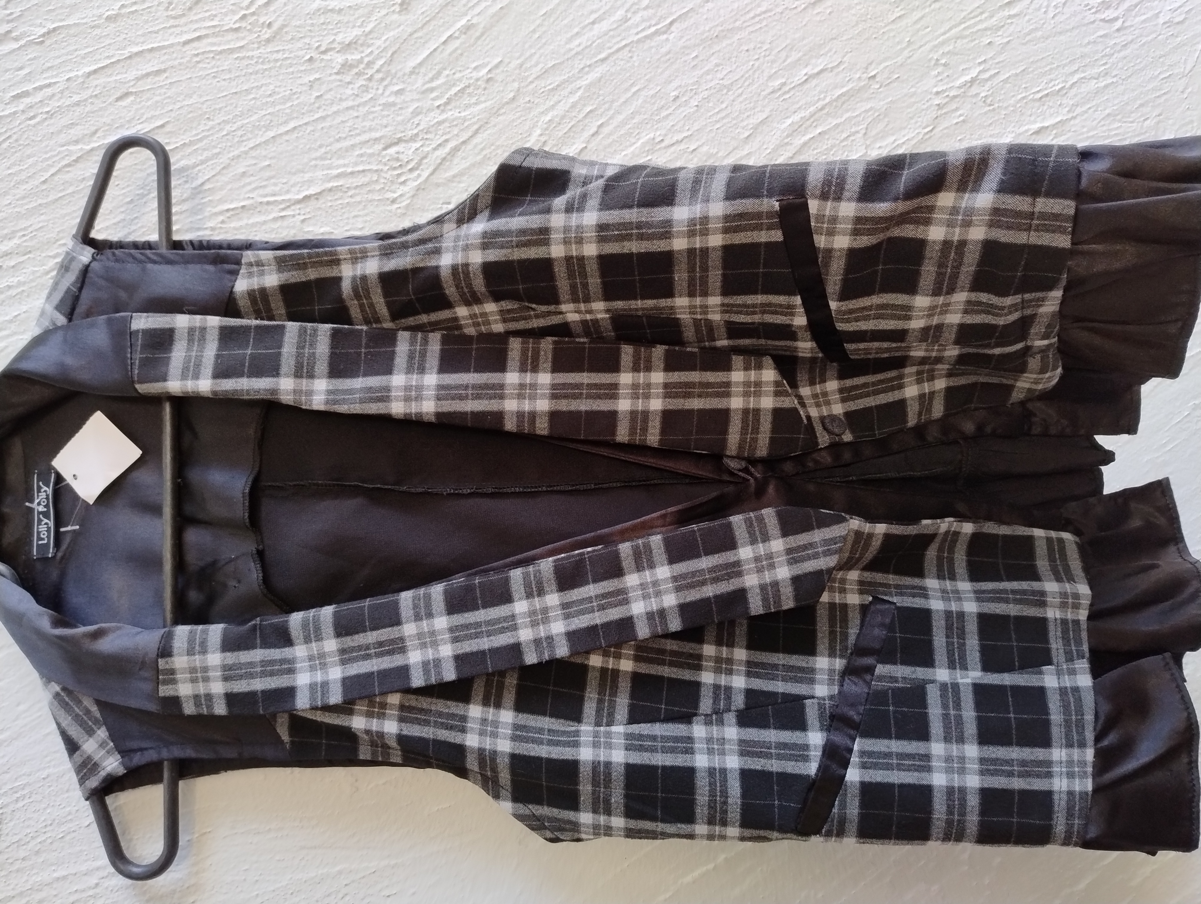 Colete xadrez feminino - P