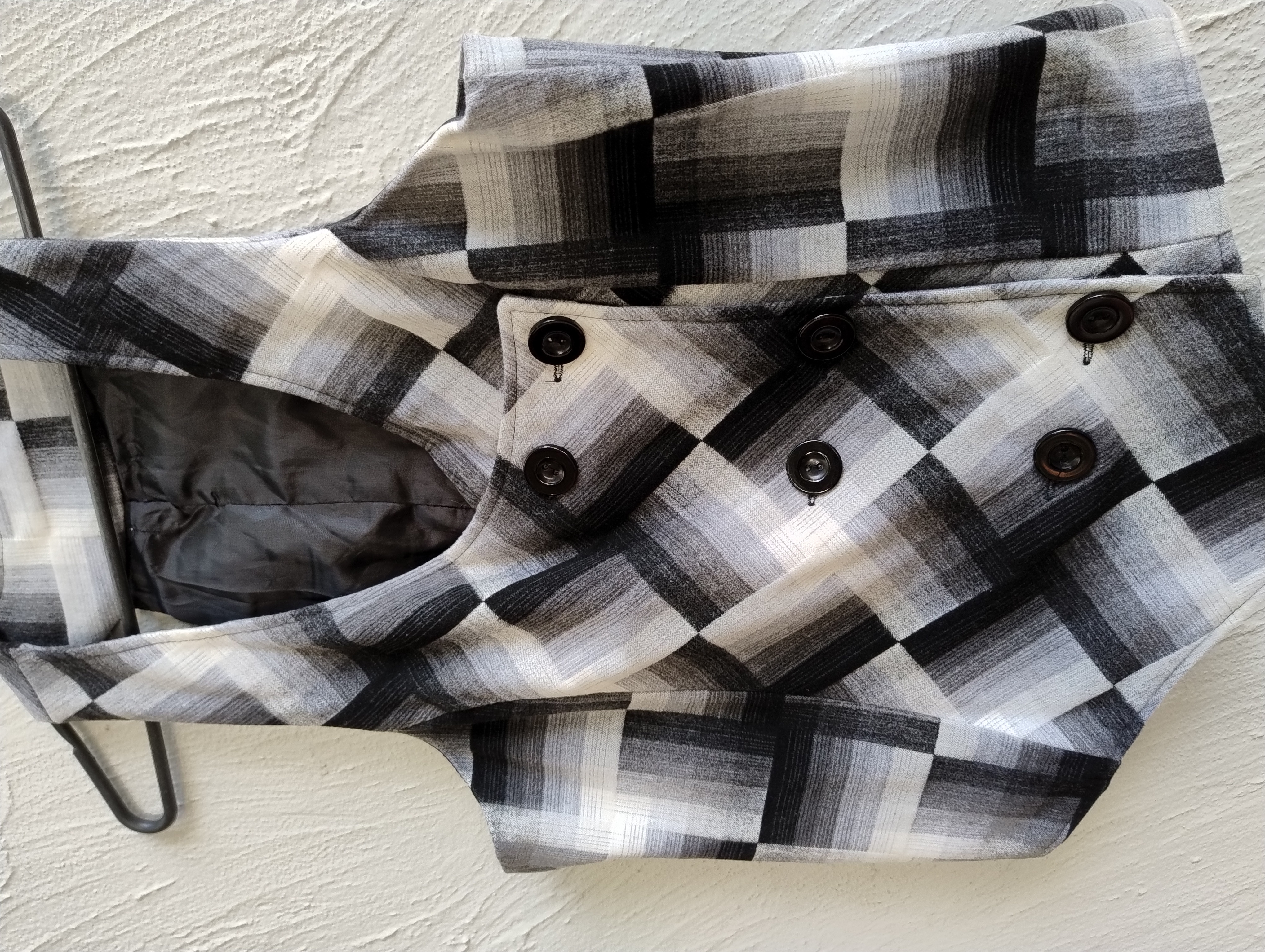 Colete xadrez feminino - G