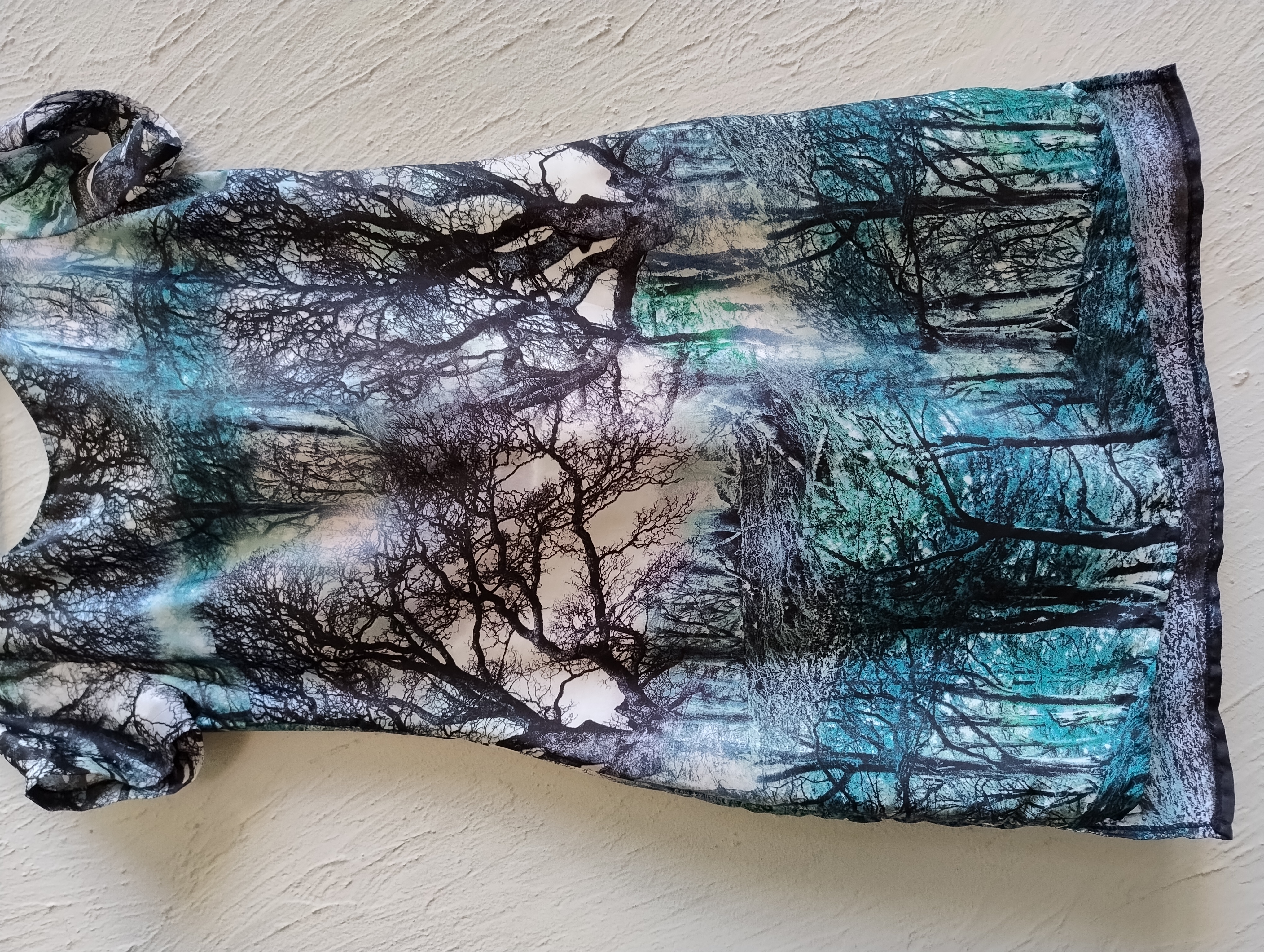 Vestido estampado de floresta