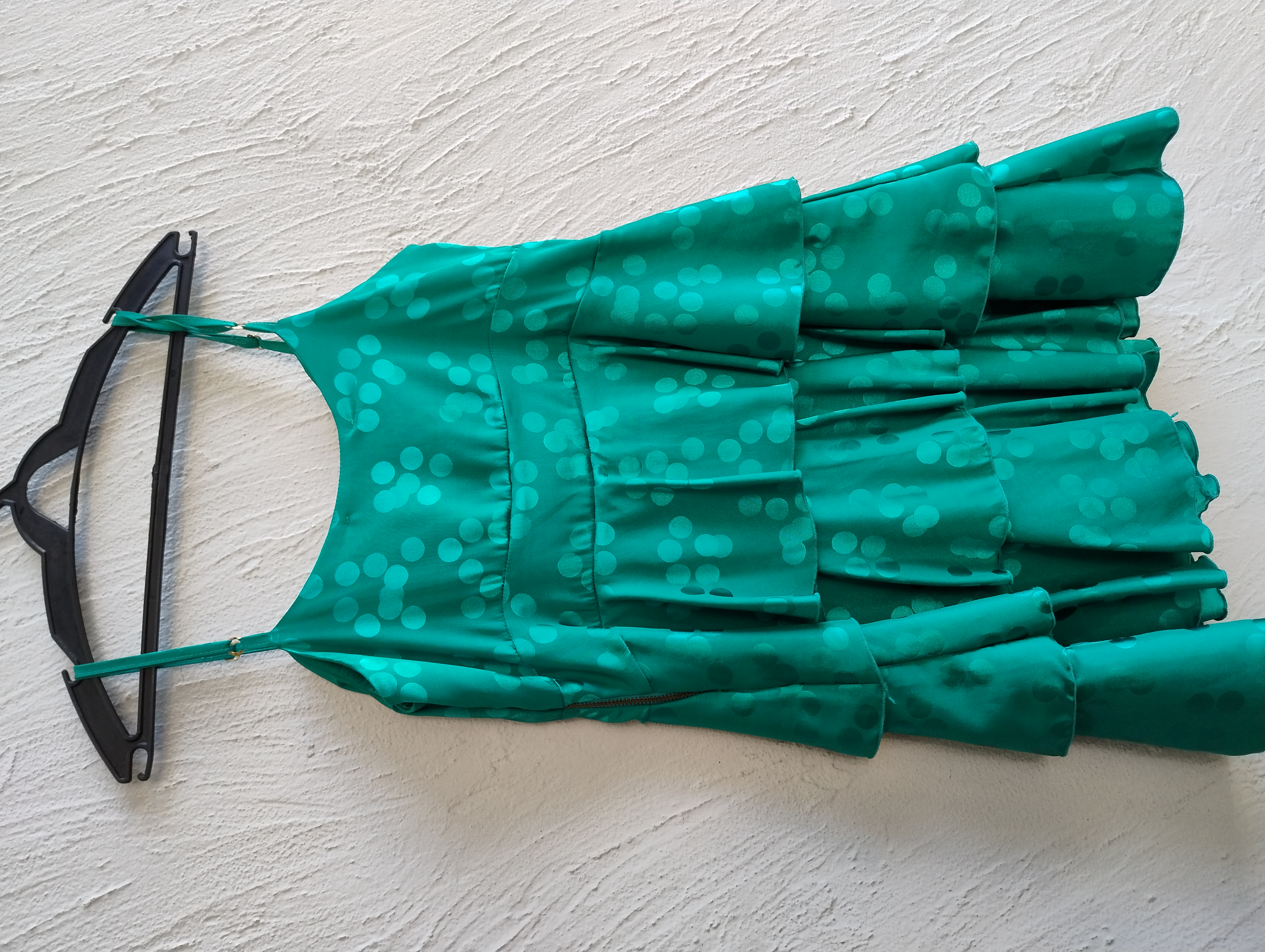 Blusa verde de alças finas, P