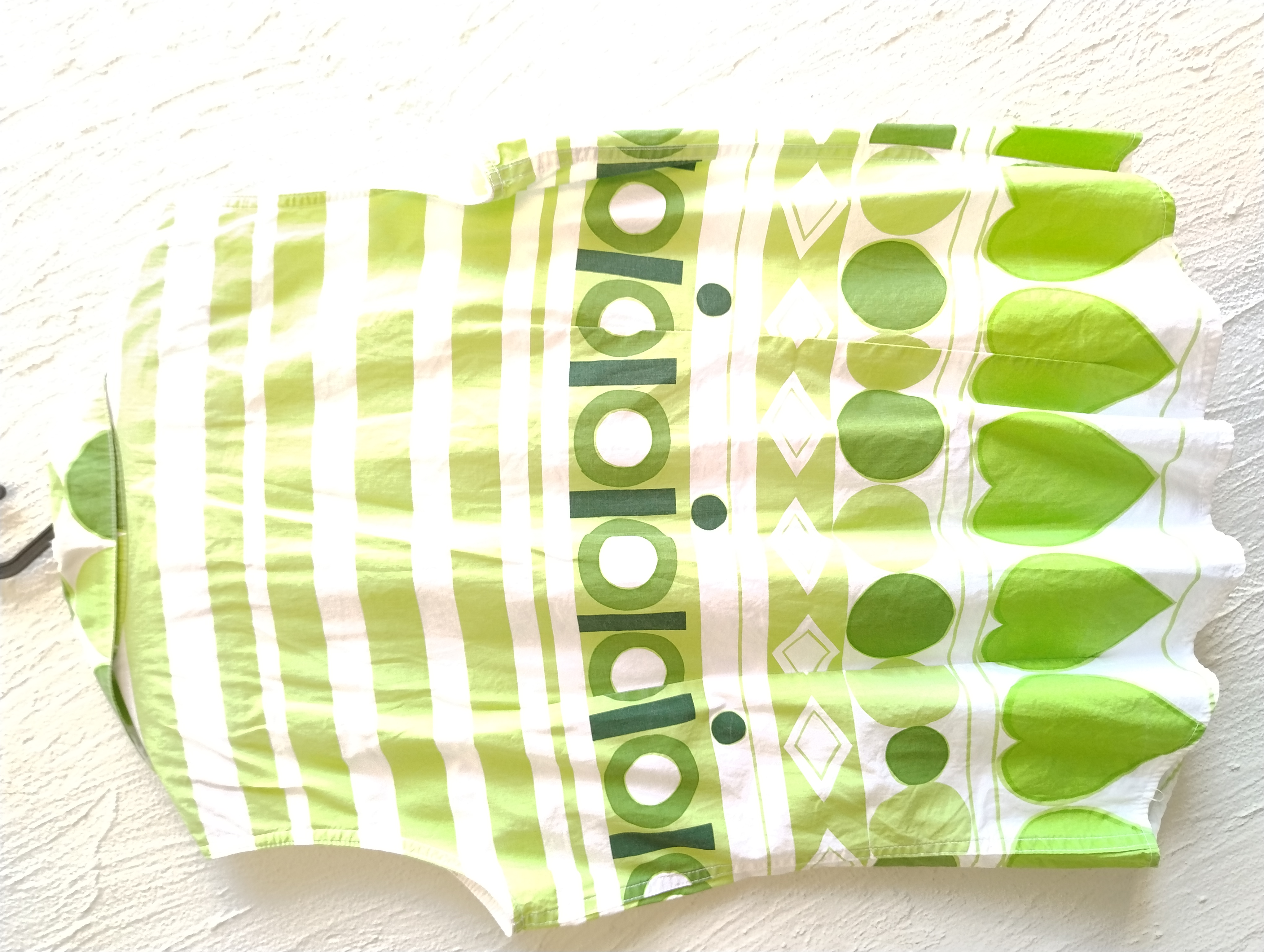 Blusa estampada verde, P