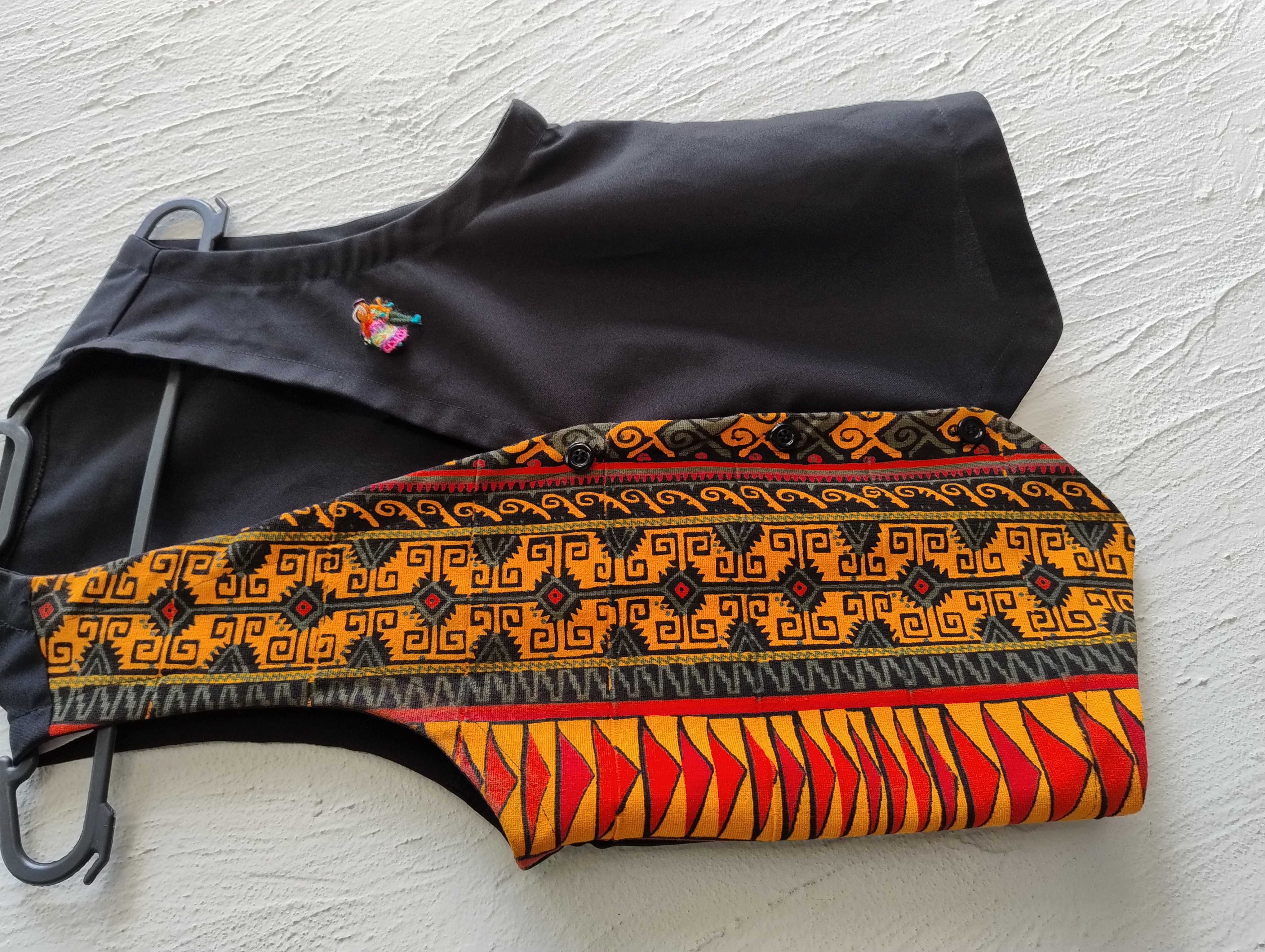 Colete estampada africana - M