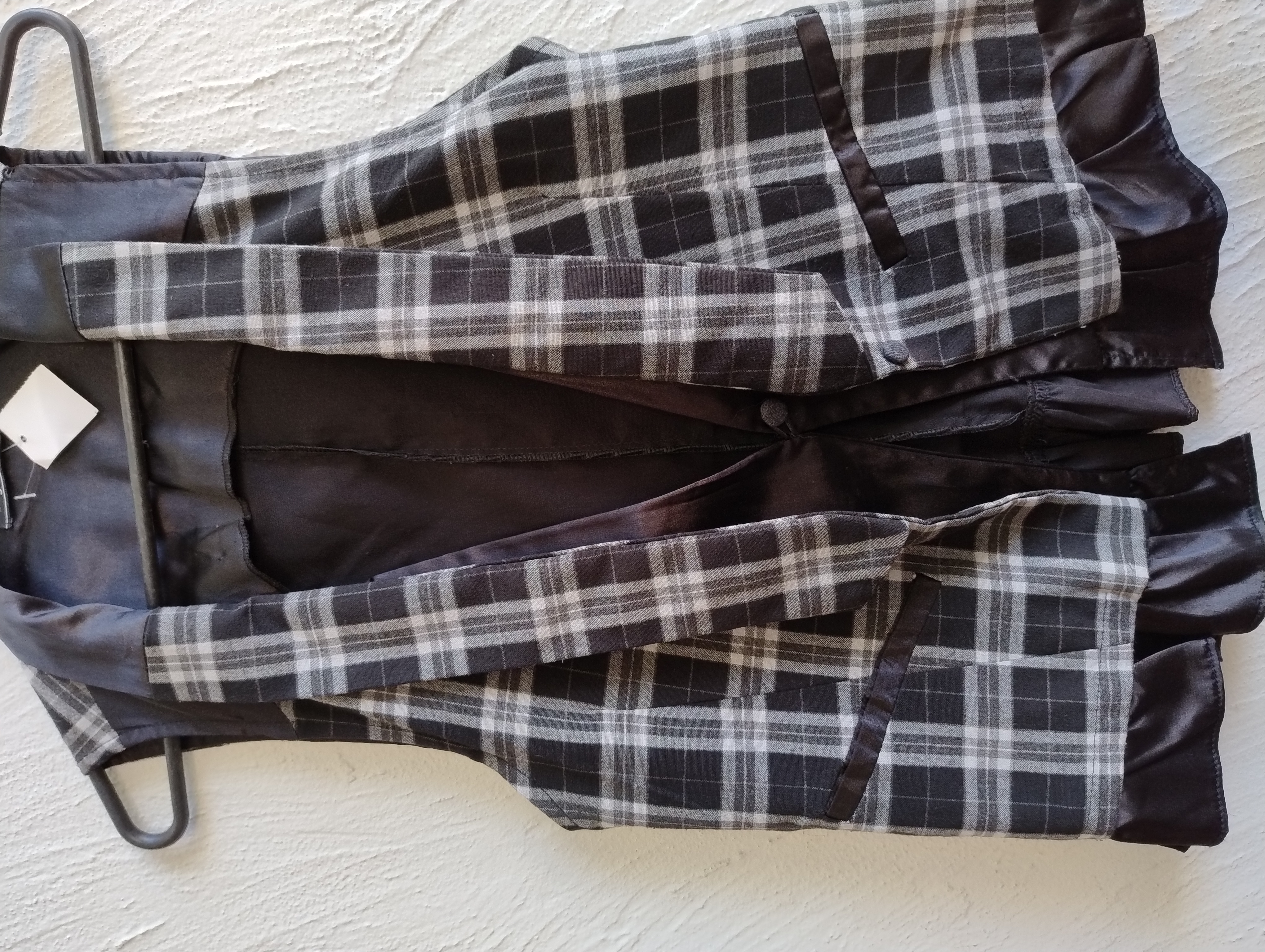 Colete xadrez feminino - P