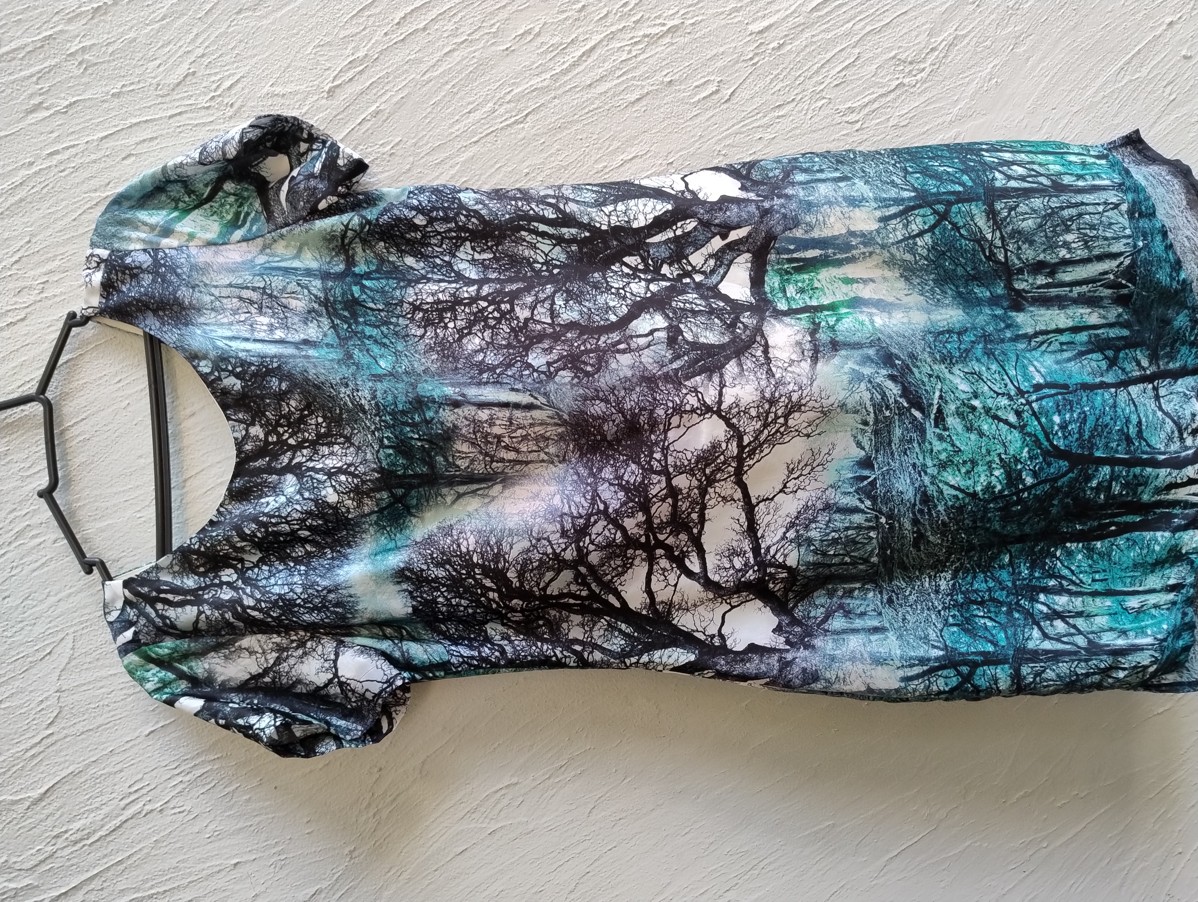 Vestido estampado de floresta