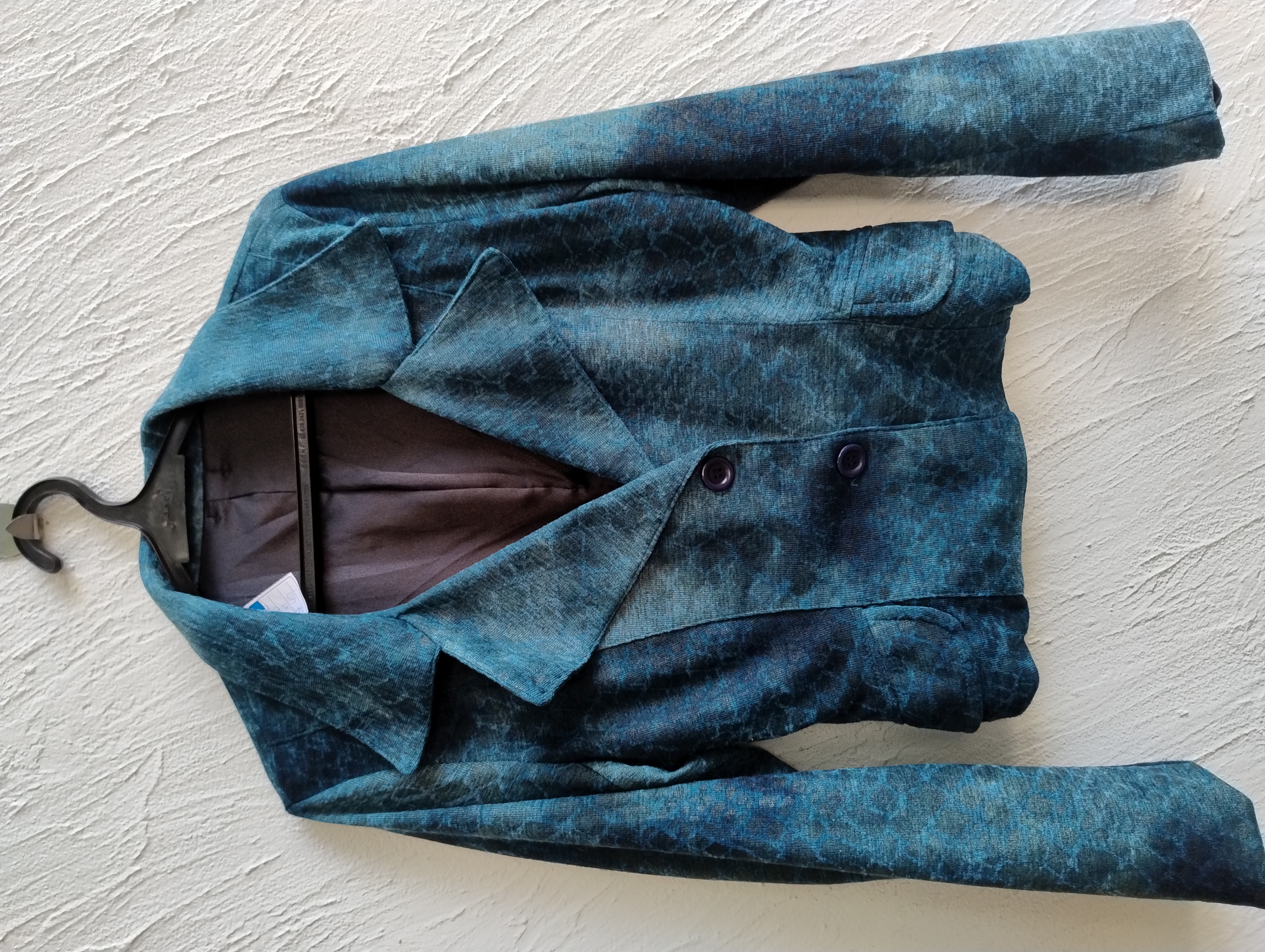 Blazer feminino azul petróleo- M