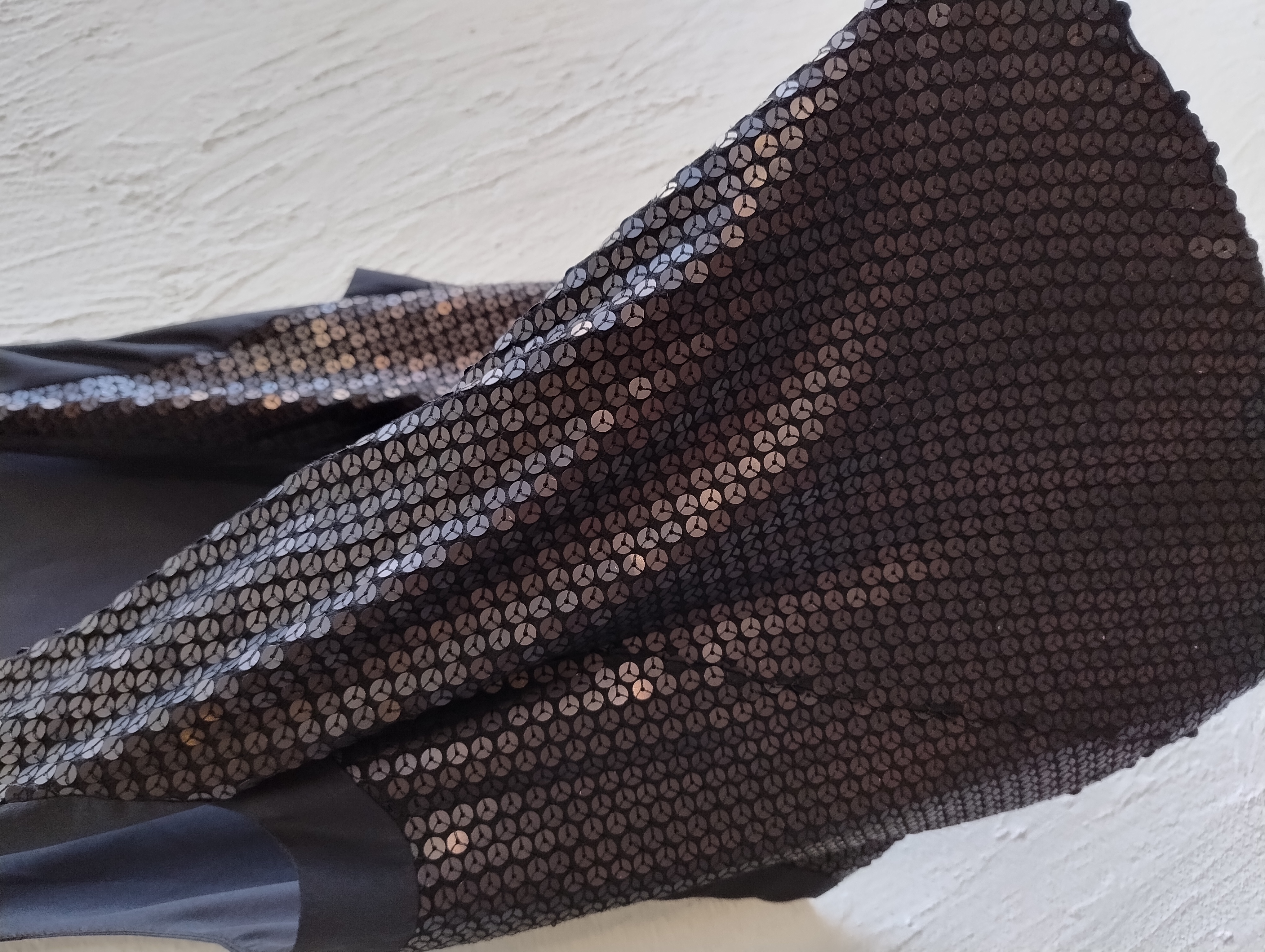 Colete preto com paetês - M