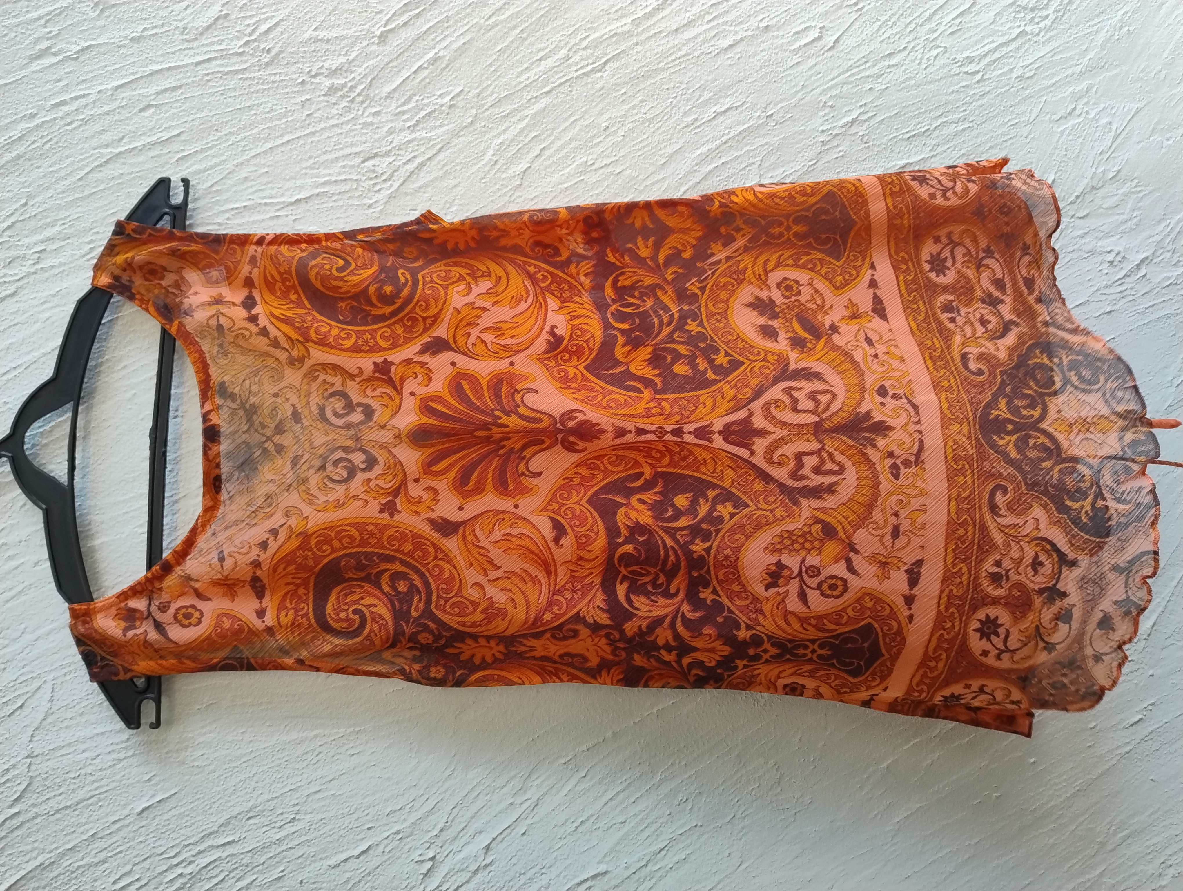 Blusa estampada laranja, P 