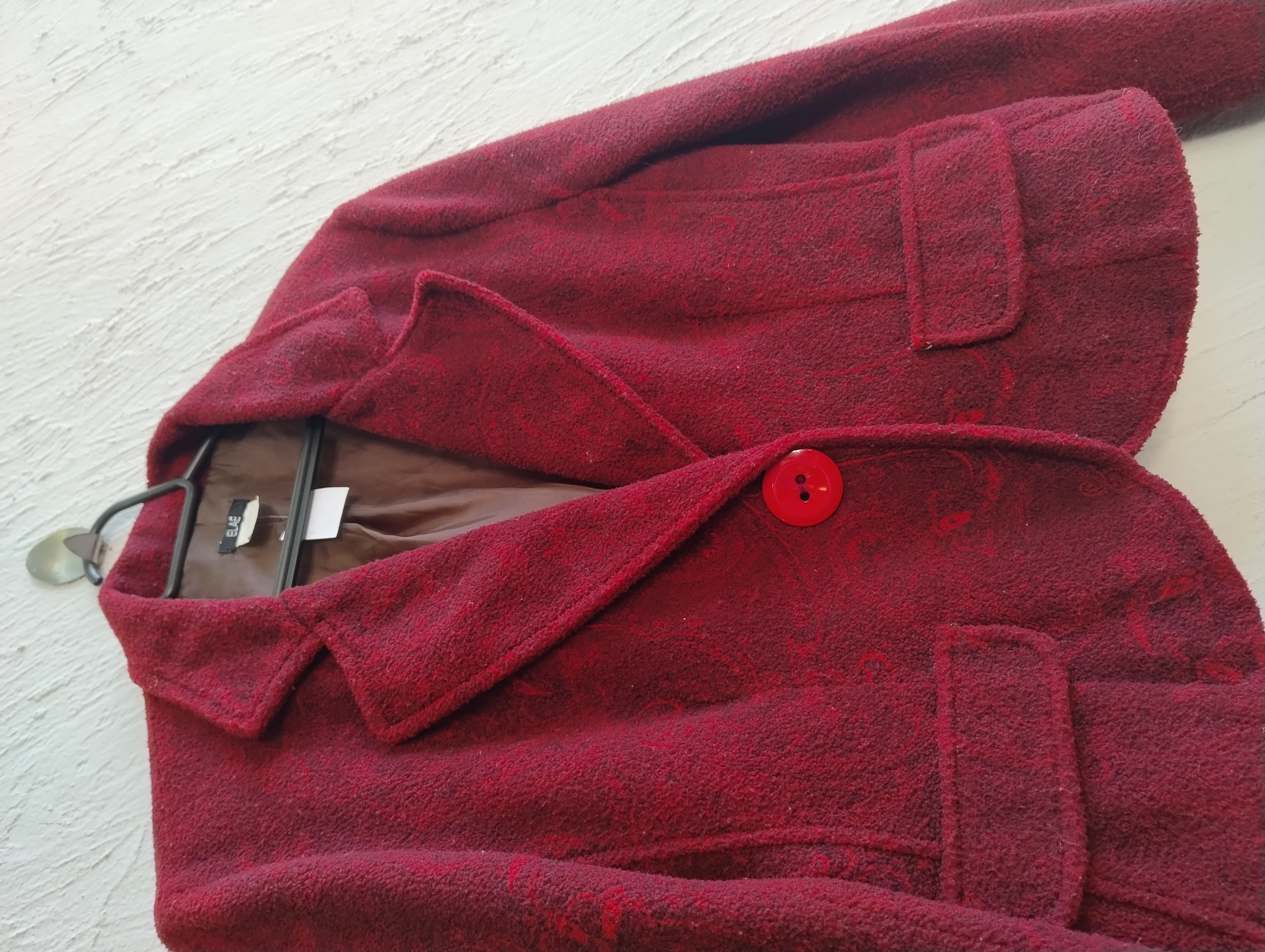 Blazer feminino vermelho -M