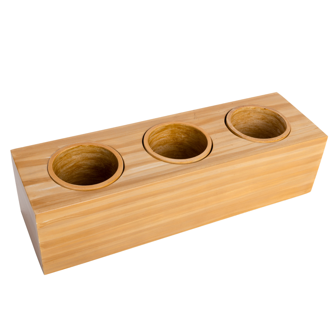 Ecowood Smart Planter 3 in 1 Box Round Nature