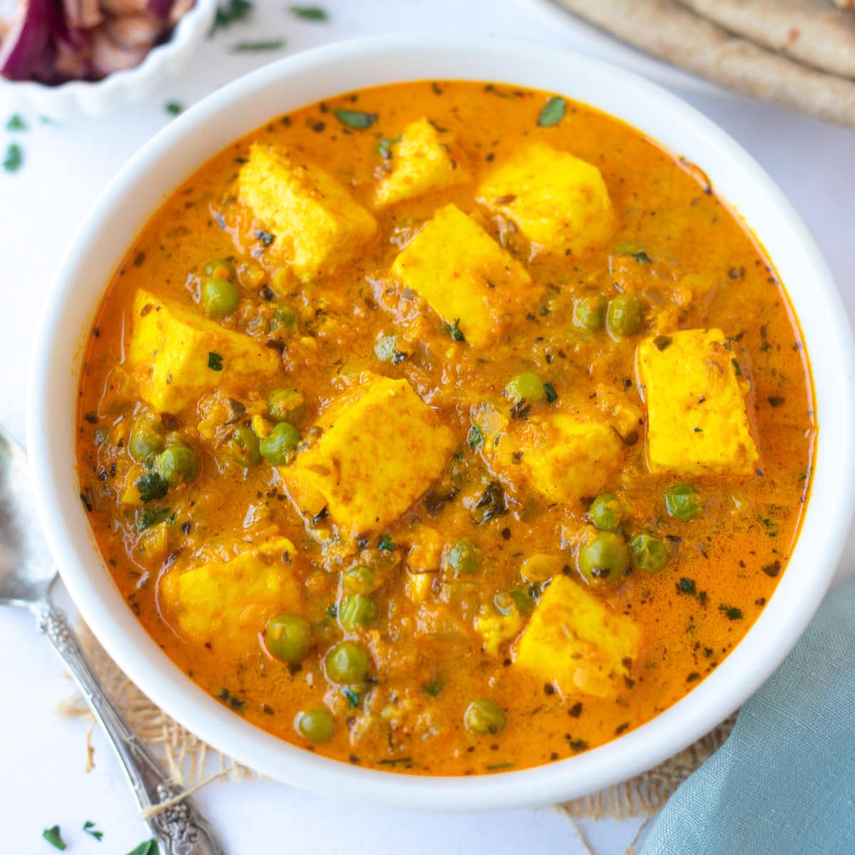 Matar Paneer Curry